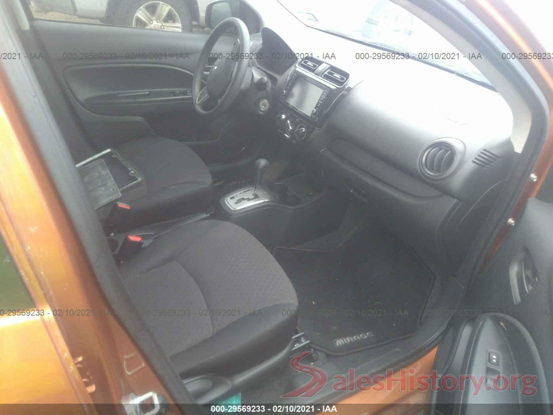 ML32A3HJ9KH010599 2019 MITSUBISHI MIRAGE