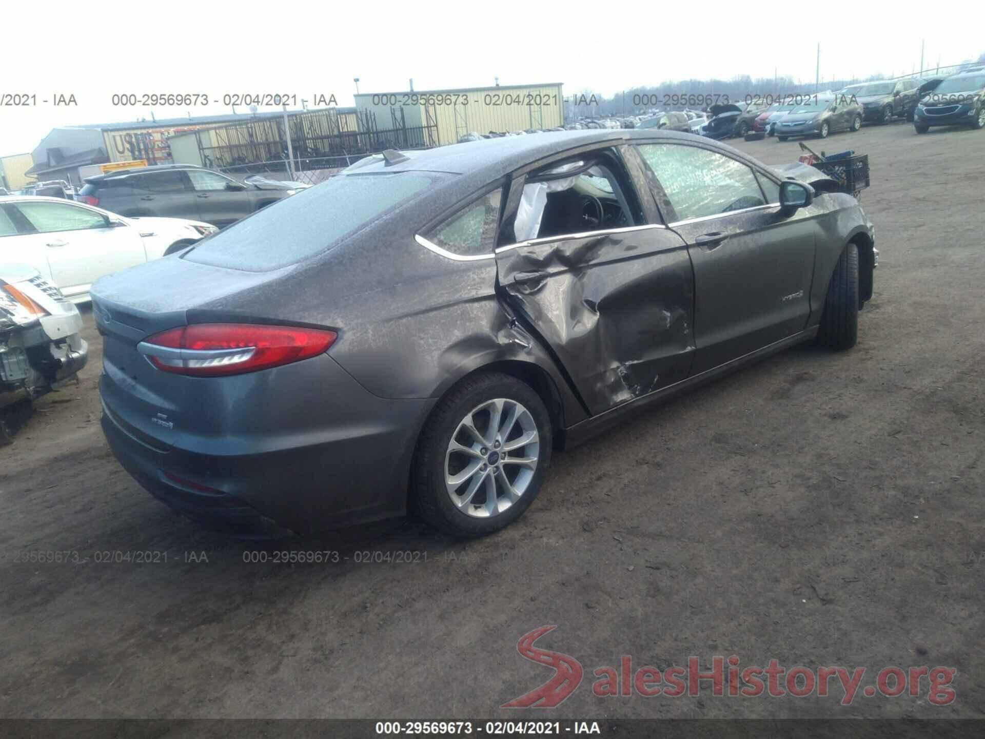 3FA6P0LU1KR169201 2019 FORD FUSION HYBRID