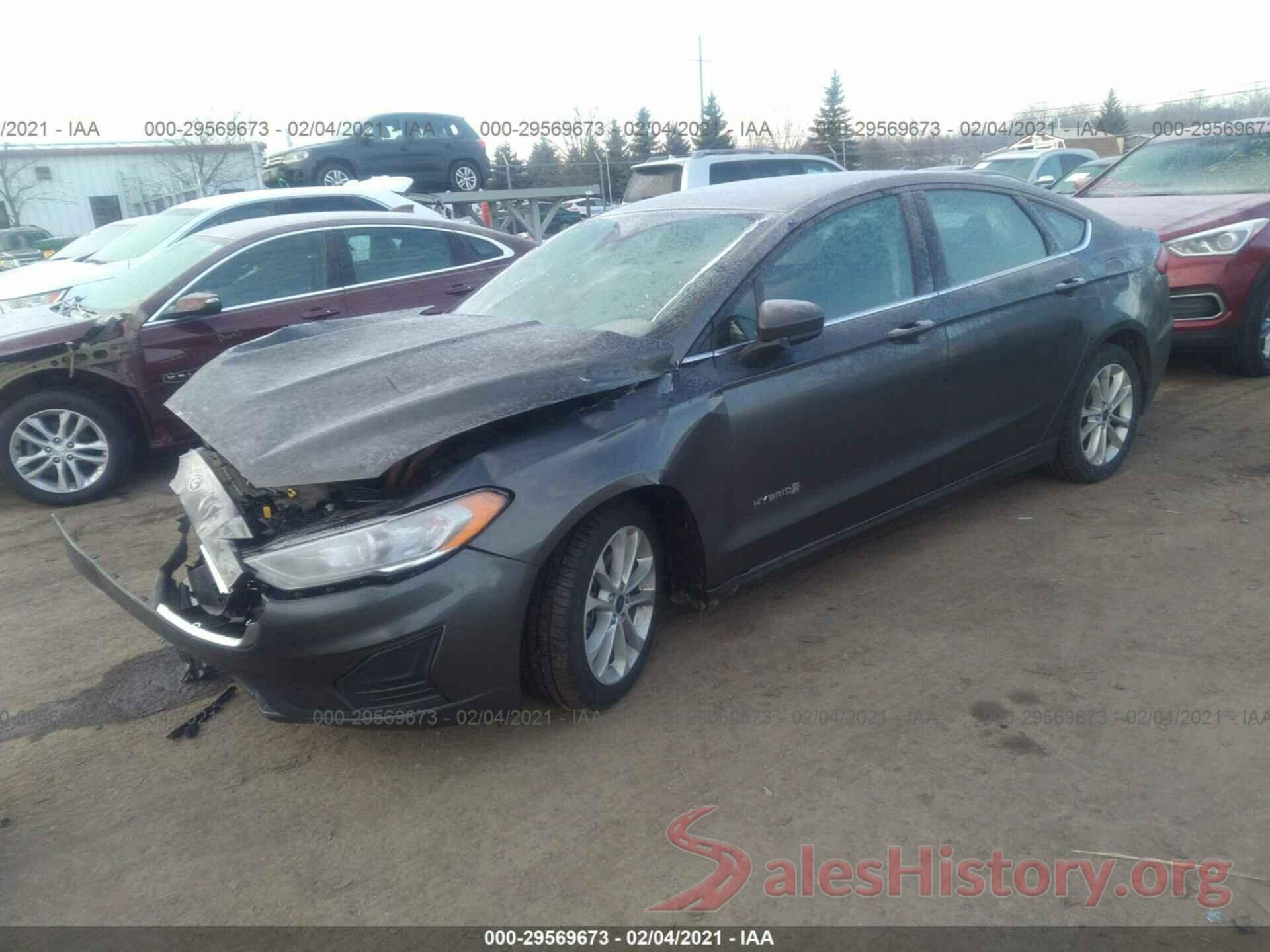 3FA6P0LU1KR169201 2019 FORD FUSION HYBRID