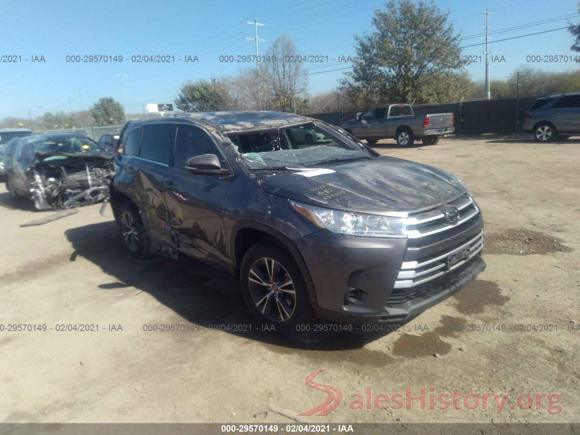 5TDZZRFH3HS234608 2017 TOYOTA HIGHLANDER