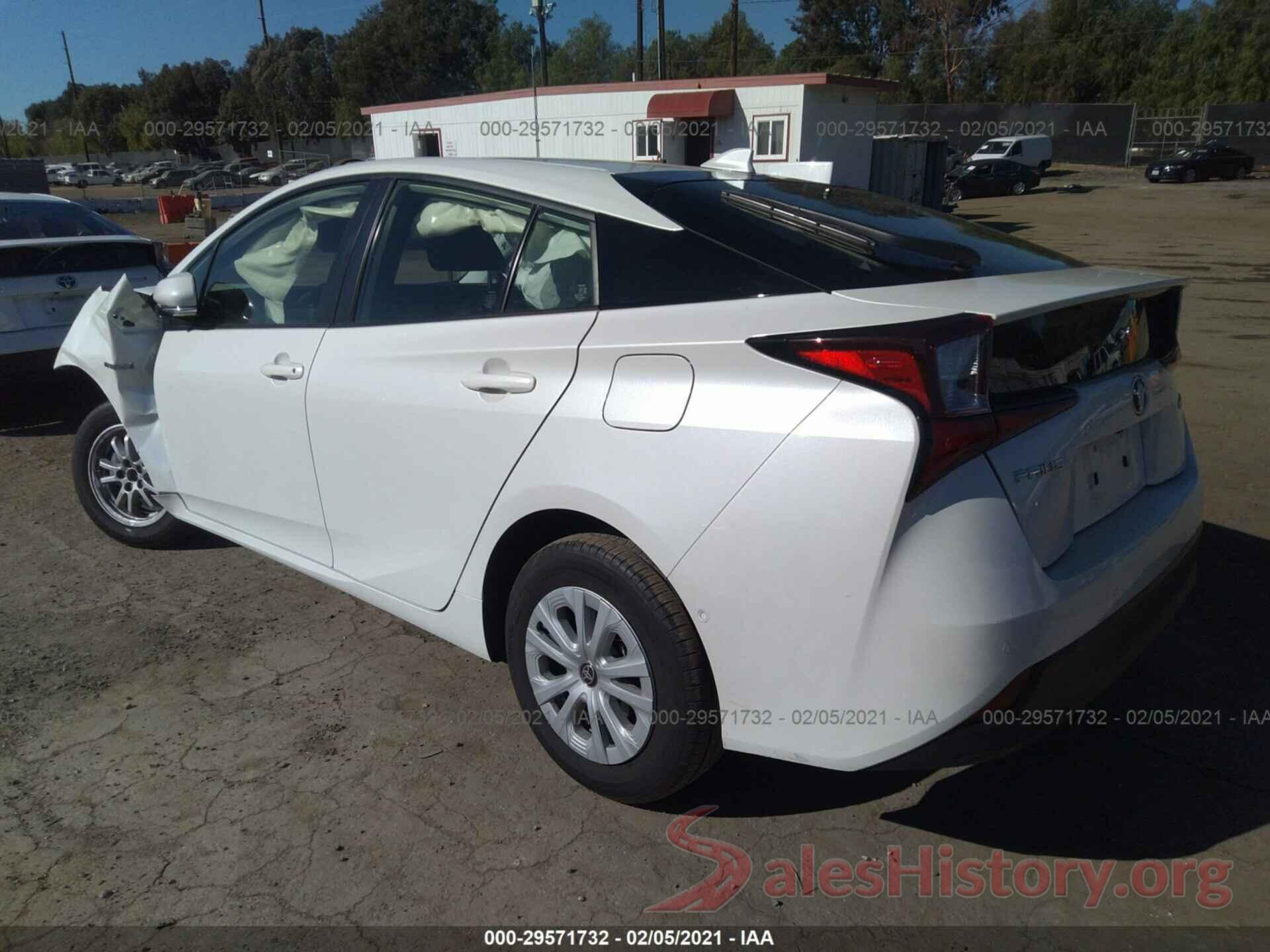 JTDKARFU3K3085406 2019 TOYOTA PRIUS