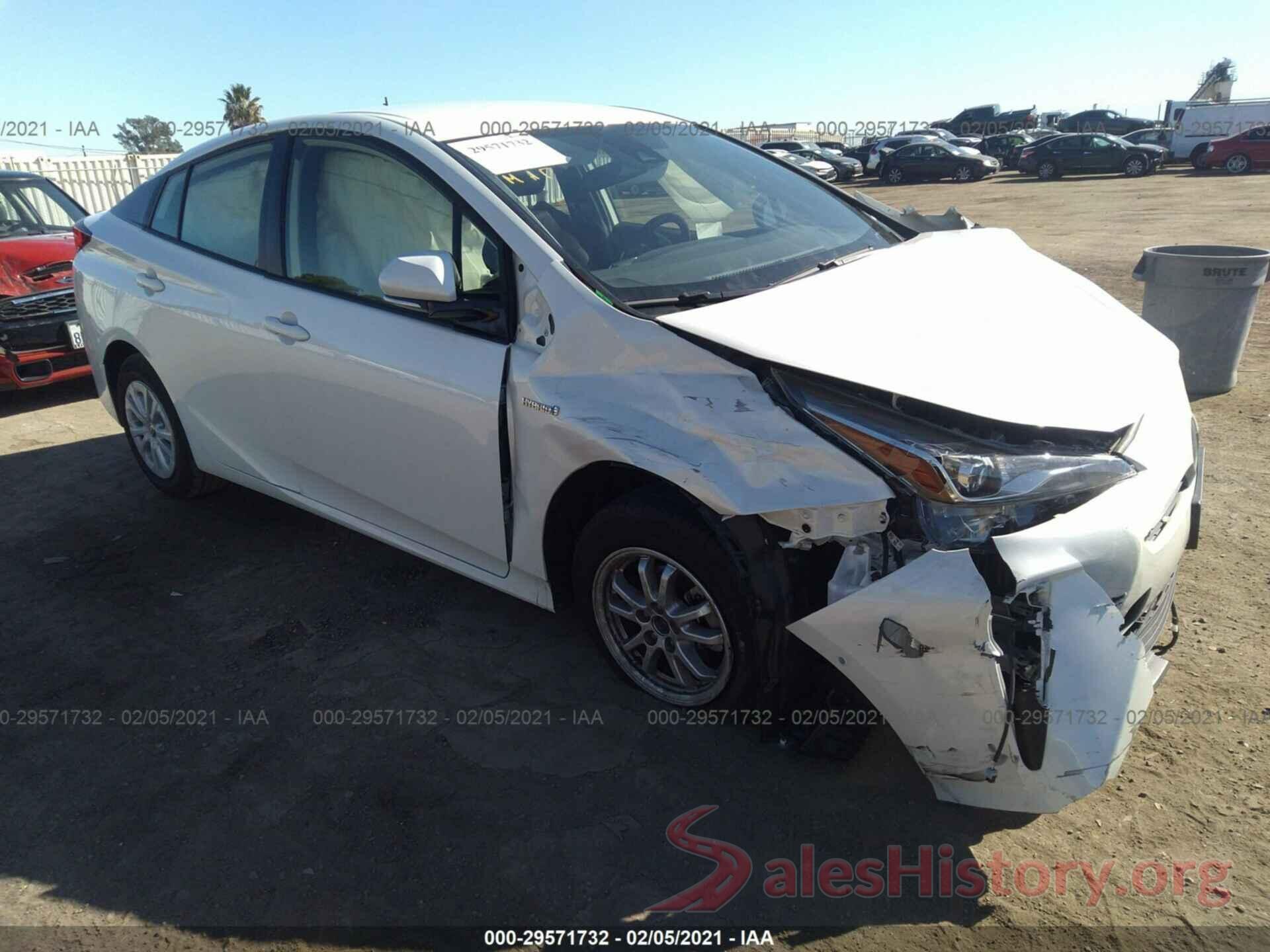 JTDKARFU3K3085406 2019 TOYOTA PRIUS