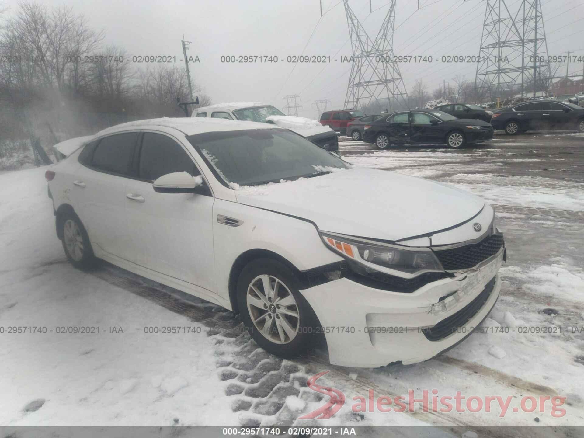 5XXGT4L31GG036517 2016 KIA OPTIMA