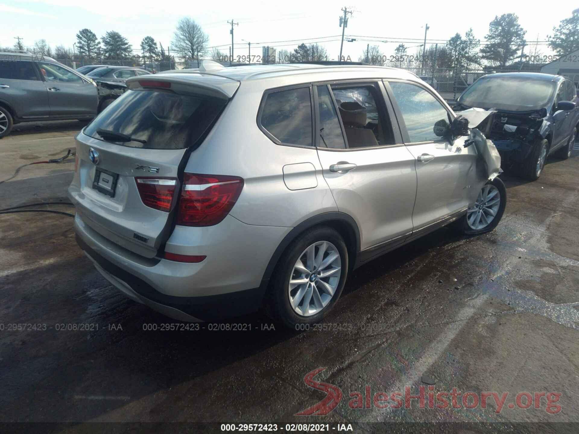 5UXWX9C54H0D97890 2017 BMW X3