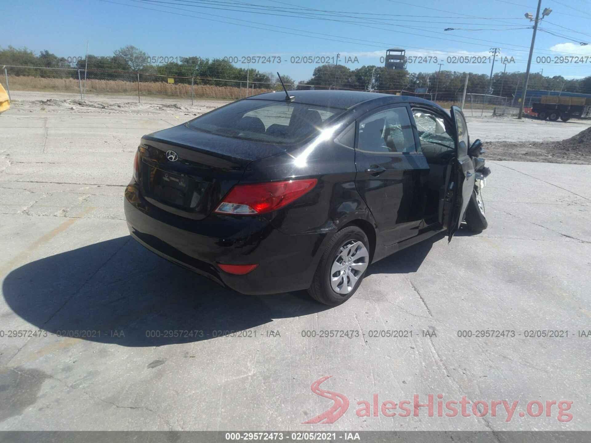 KMHCT4AEXGU161167 2016 HYUNDAI ACCENT