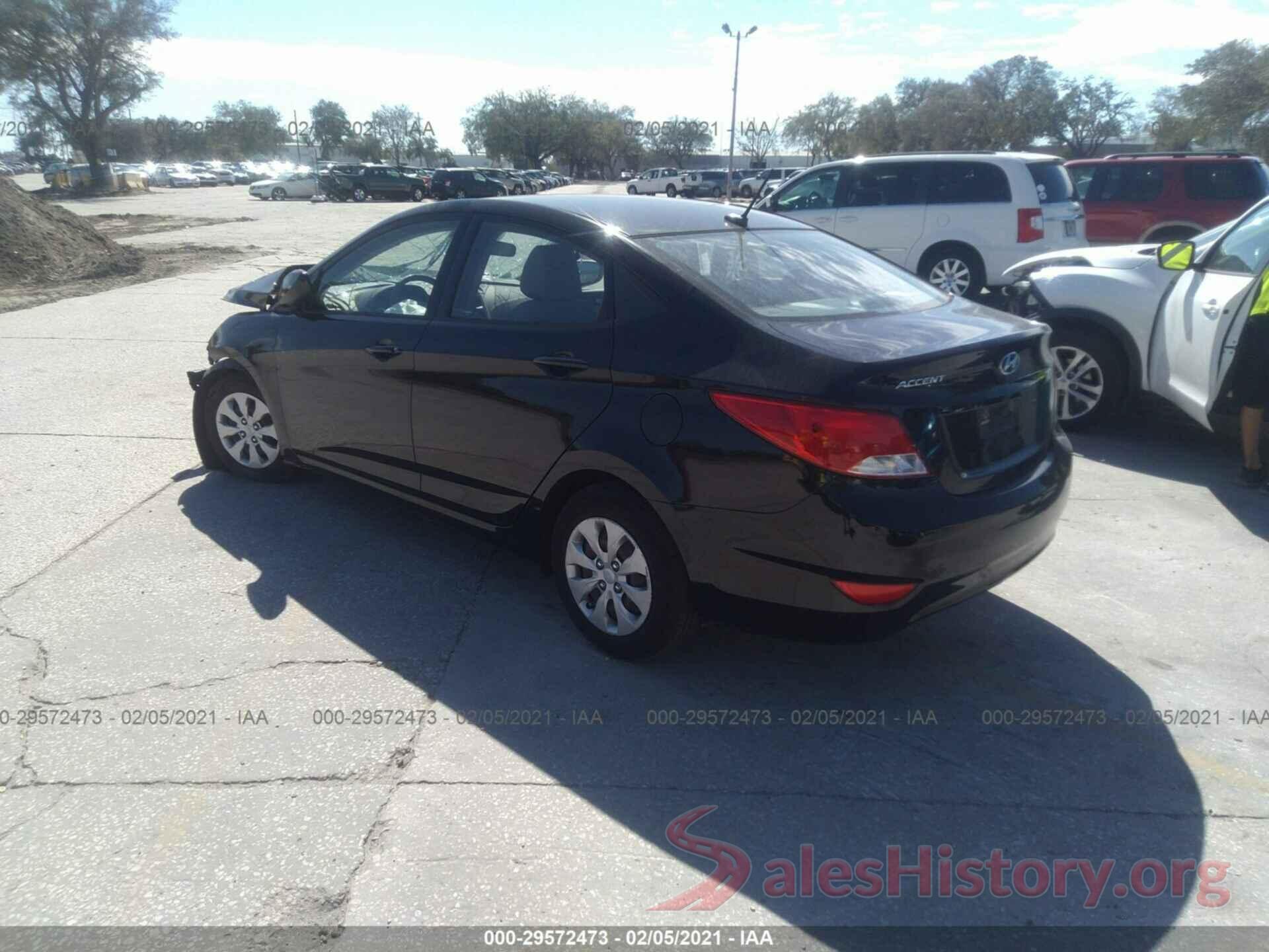 KMHCT4AEXGU161167 2016 HYUNDAI ACCENT