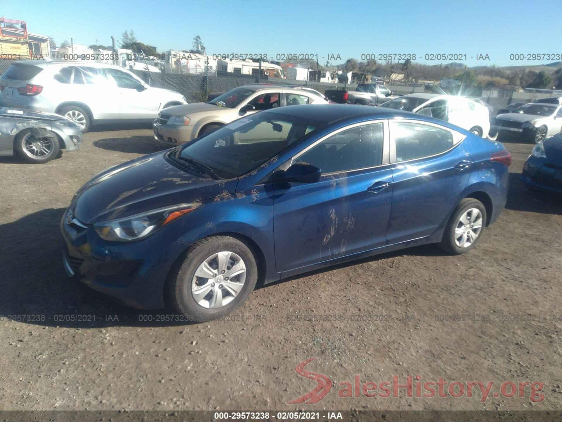 5NPDH4AE4GH697374 2016 HYUNDAI ELANTRA