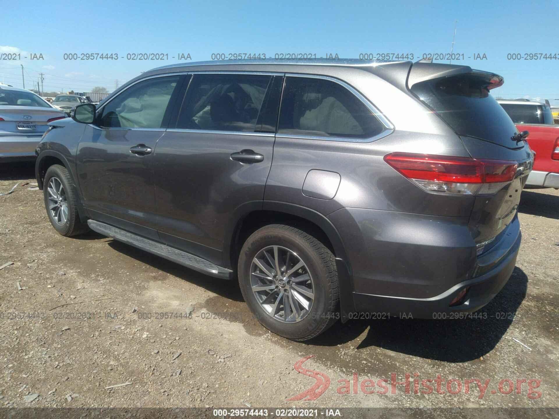 5TDKZRFH7KS570254 2019 TOYOTA HIGHLANDER