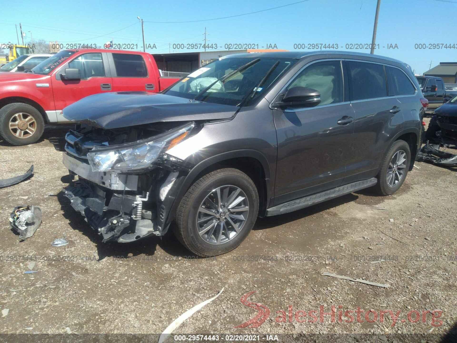 5TDKZRFH7KS570254 2019 TOYOTA HIGHLANDER