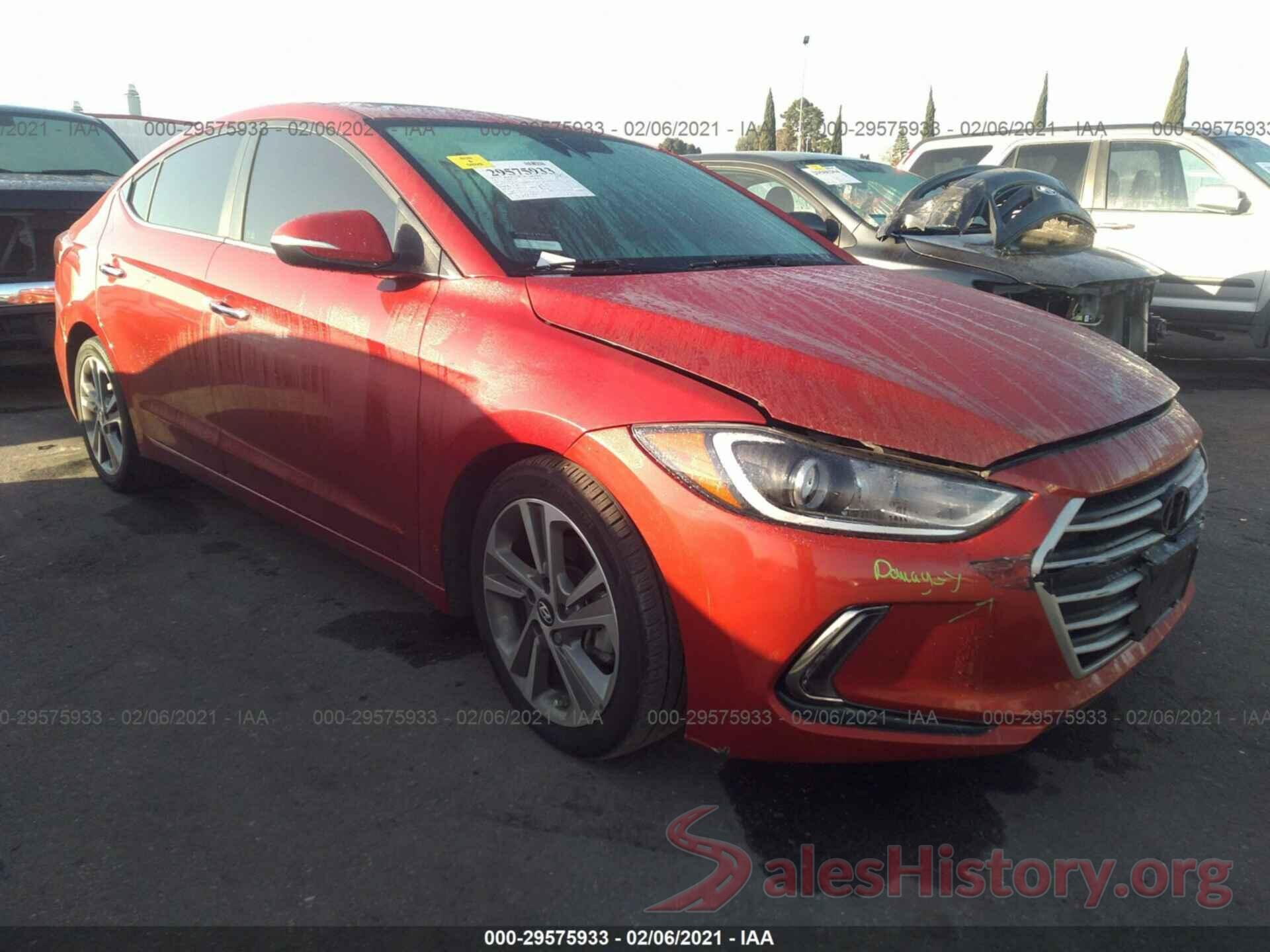 5NPD84LF7HH063760 2017 HYUNDAI ELANTRA