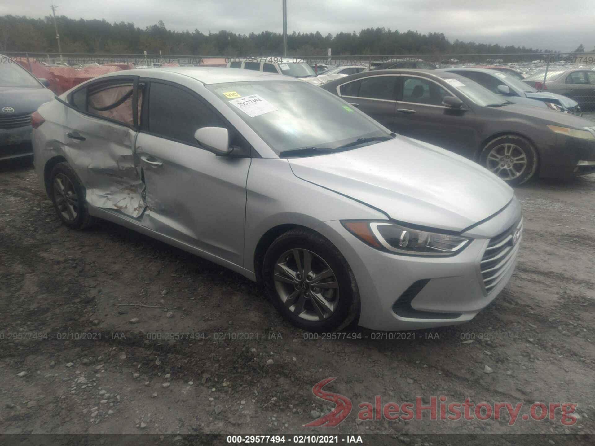 KMHD84LF1JU610593 2018 HYUNDAI ELANTRA