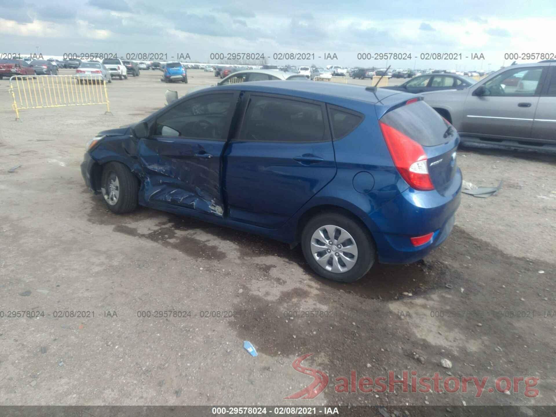 KMHCT5AE6HU341950 2017 HYUNDAI ACCENT