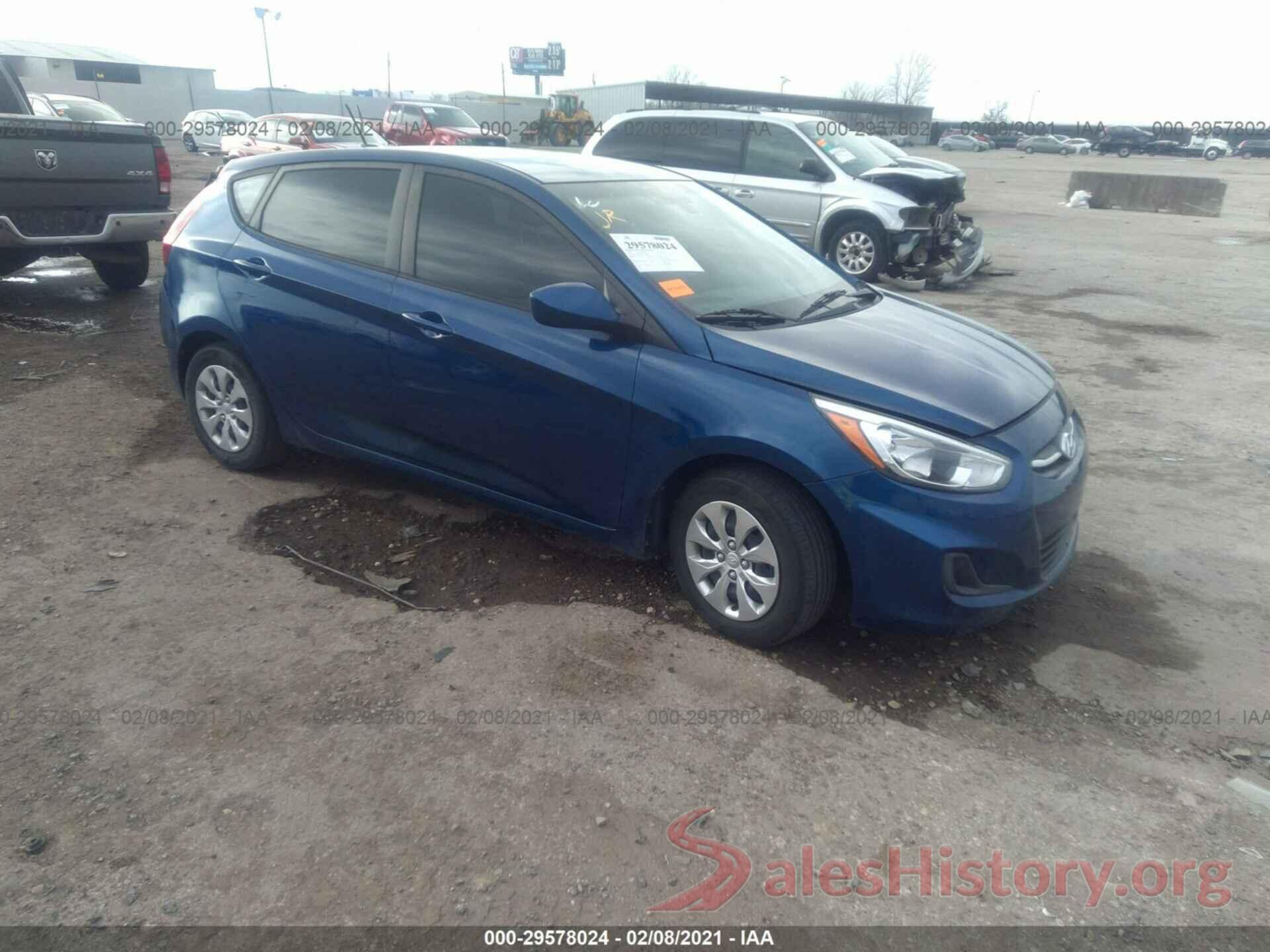 KMHCT5AE6HU341950 2017 HYUNDAI ACCENT