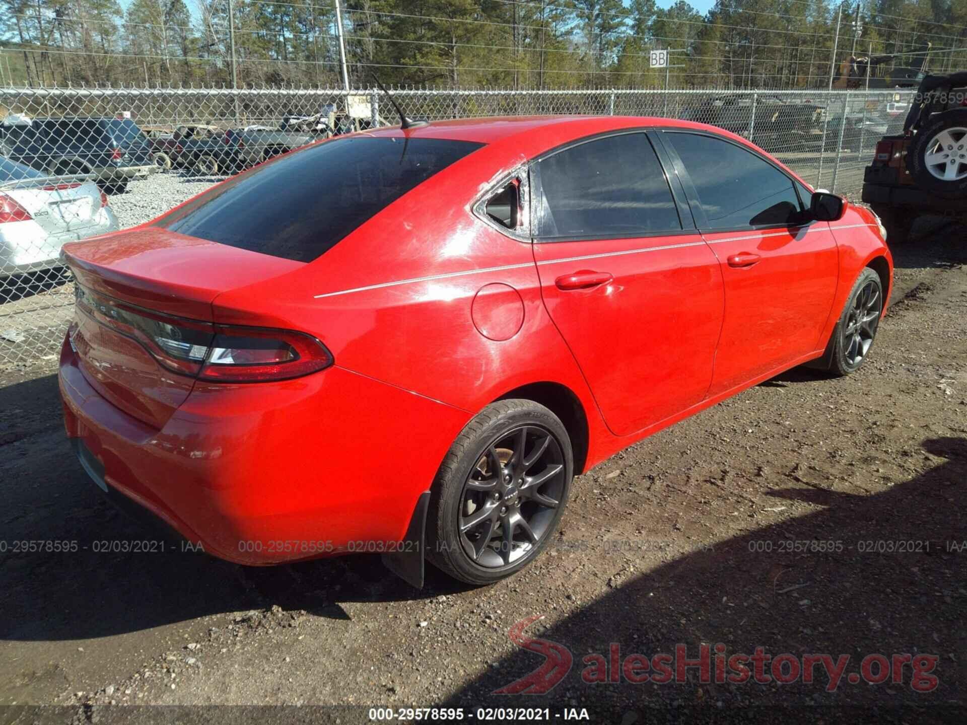 1C3CDFAA1GD736576 2016 DODGE DART