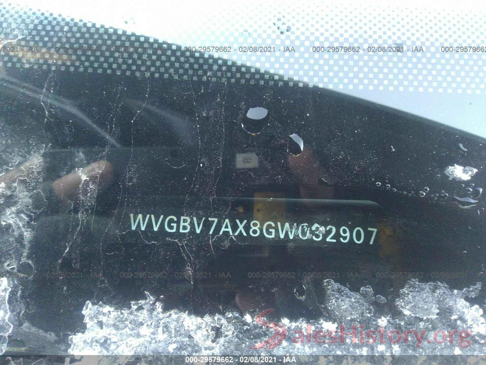 WVGBV7AX8GW032907 2016 VOLKSWAGEN TIGUAN