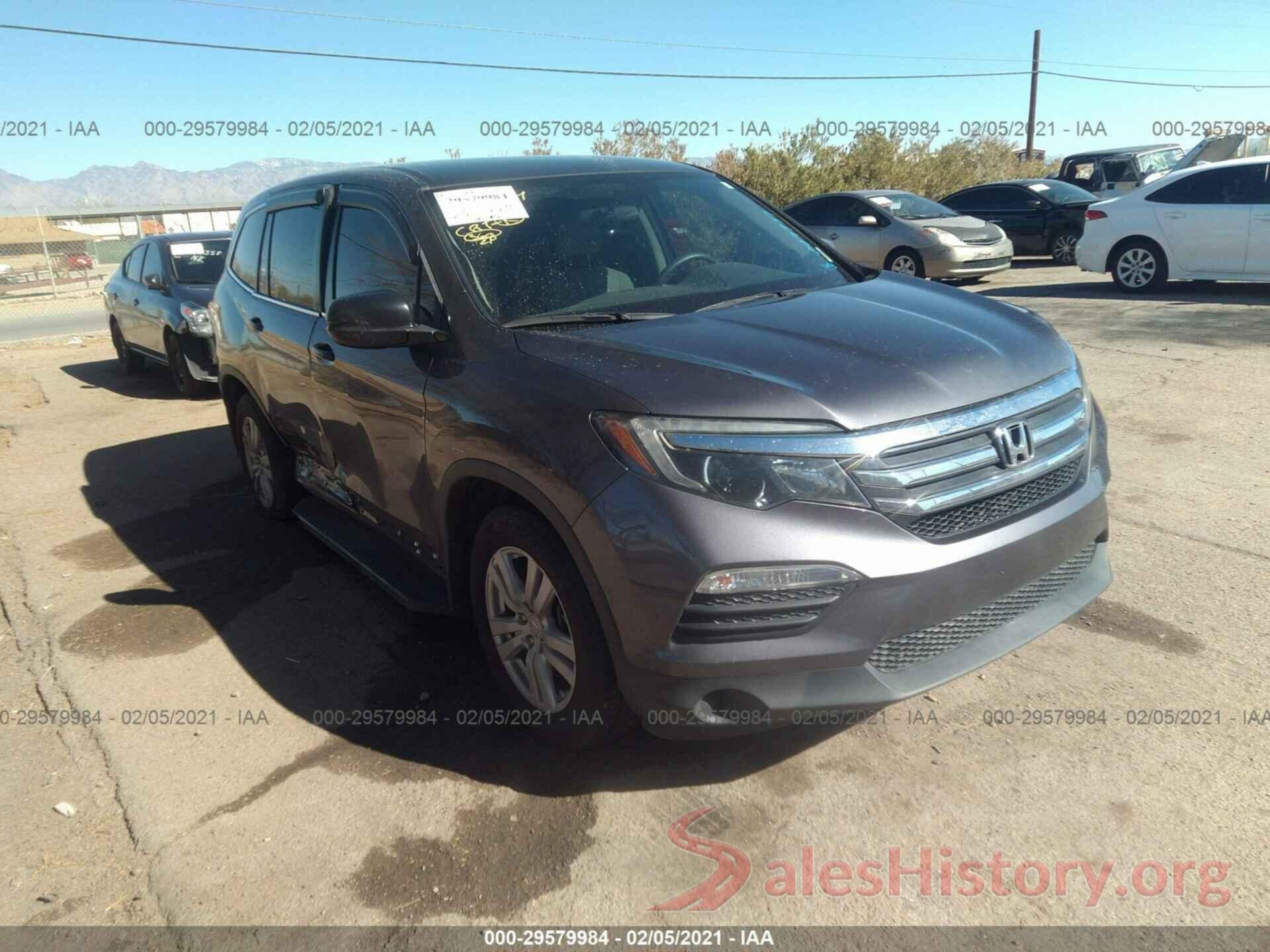 5FNYF5H16HB007947 2017 HONDA PILOT