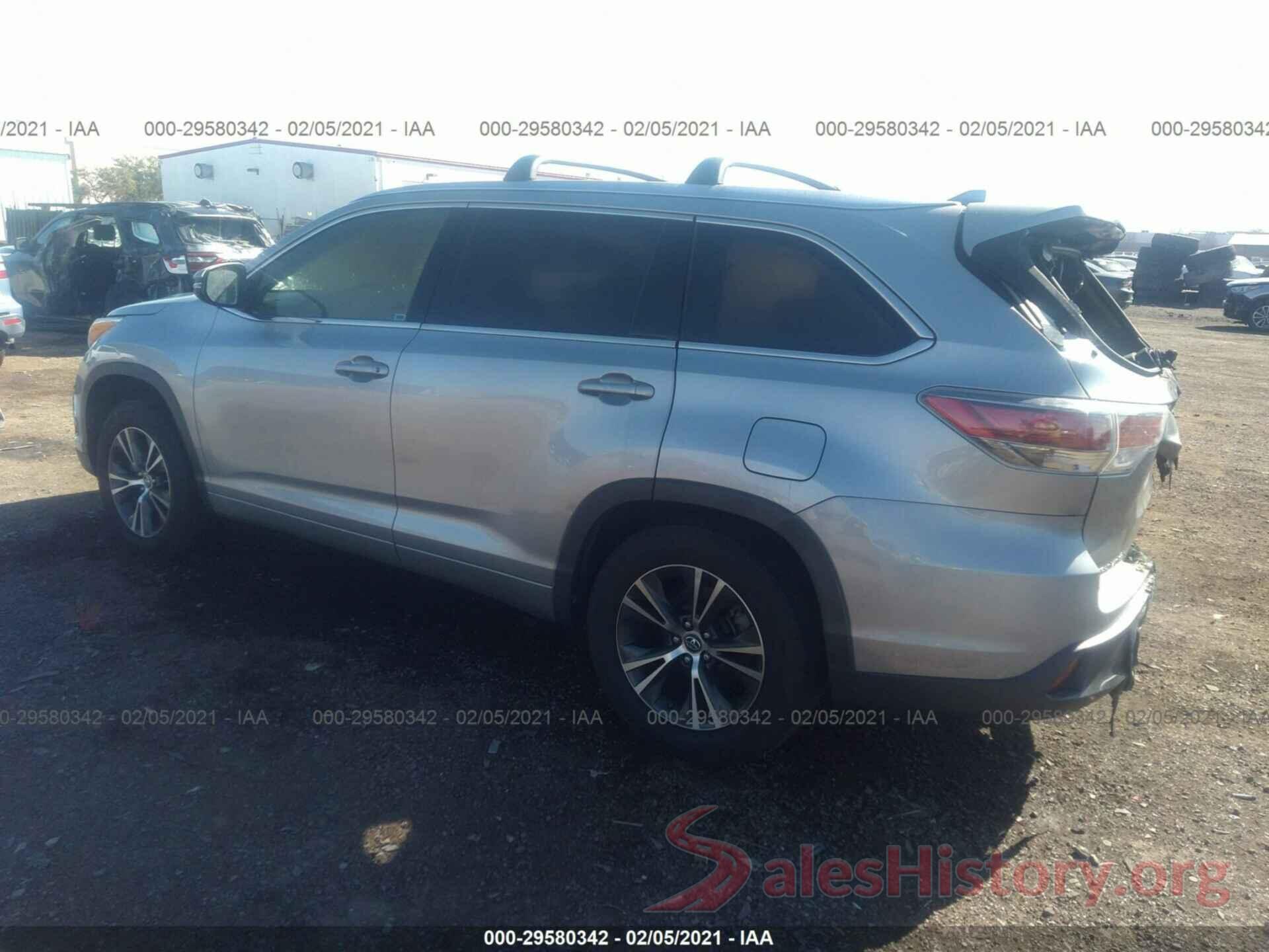 5TDKKRFH5GS178630 2016 TOYOTA HIGHLANDER