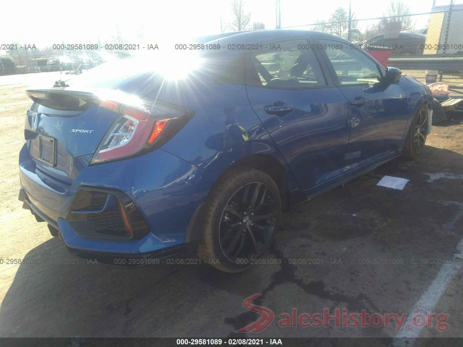 SHHFK7H40LU220165 2020 HONDA CIVIC HATCHBACK