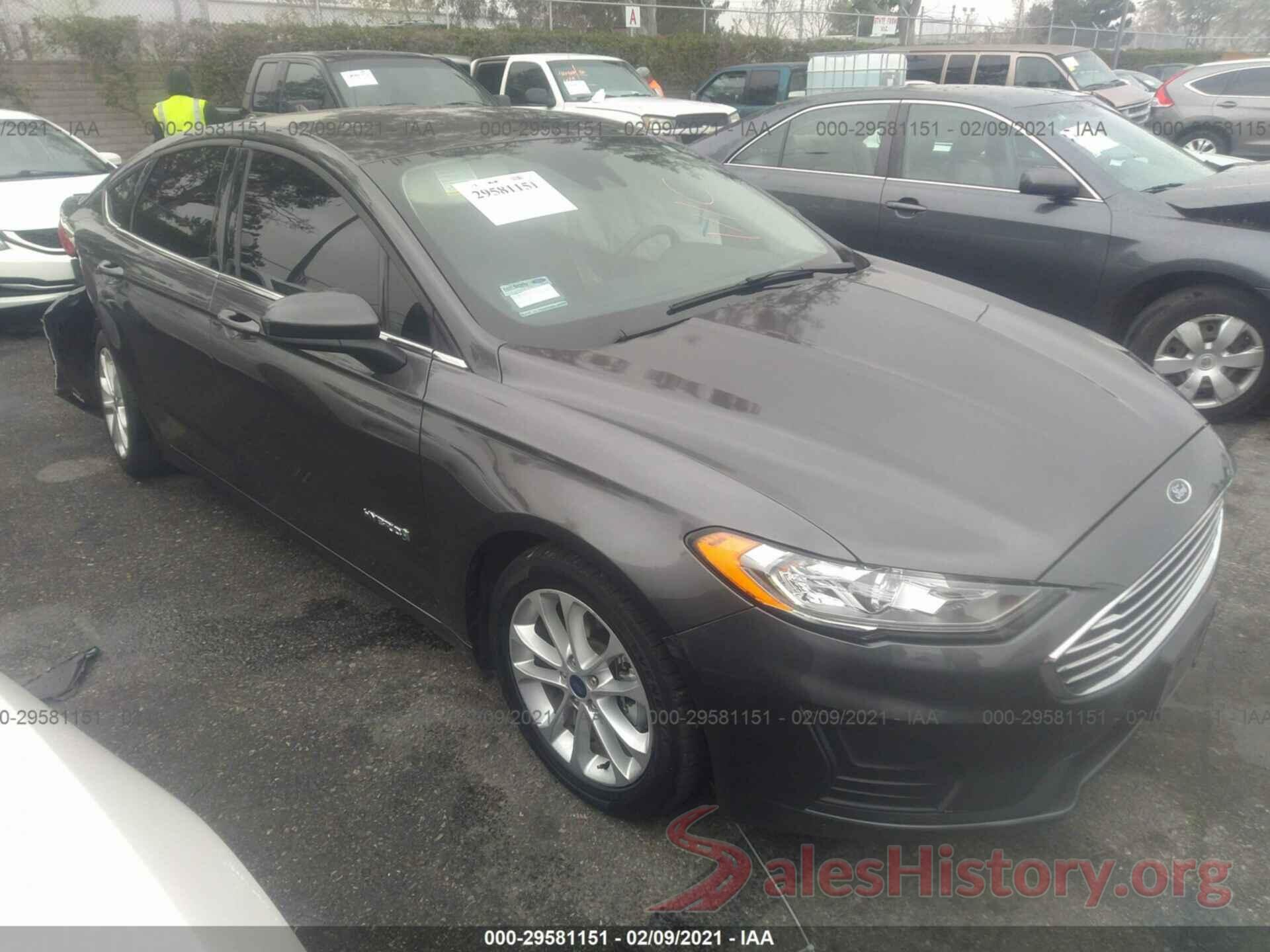 3FA6P0LU0KR207890 2019 FORD FUSION HYBRID