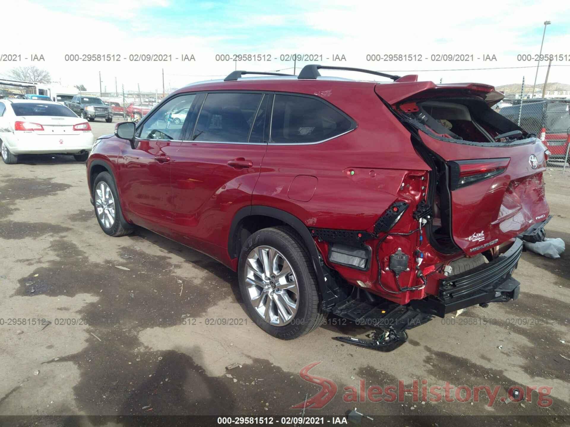 5TDDZRBH9MS524796 2021 TOYOTA HIGHLANDER