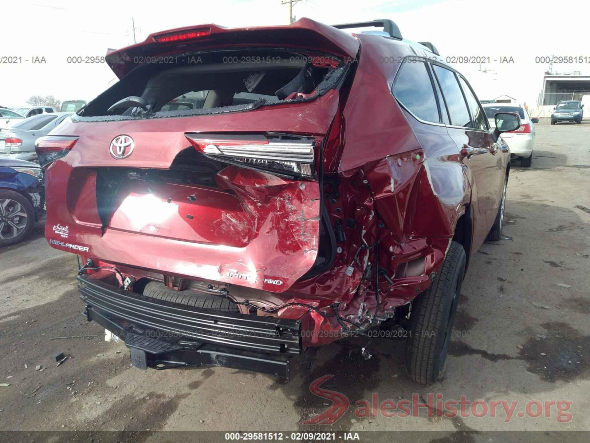 5TDDZRBH9MS524796 2021 TOYOTA HIGHLANDER