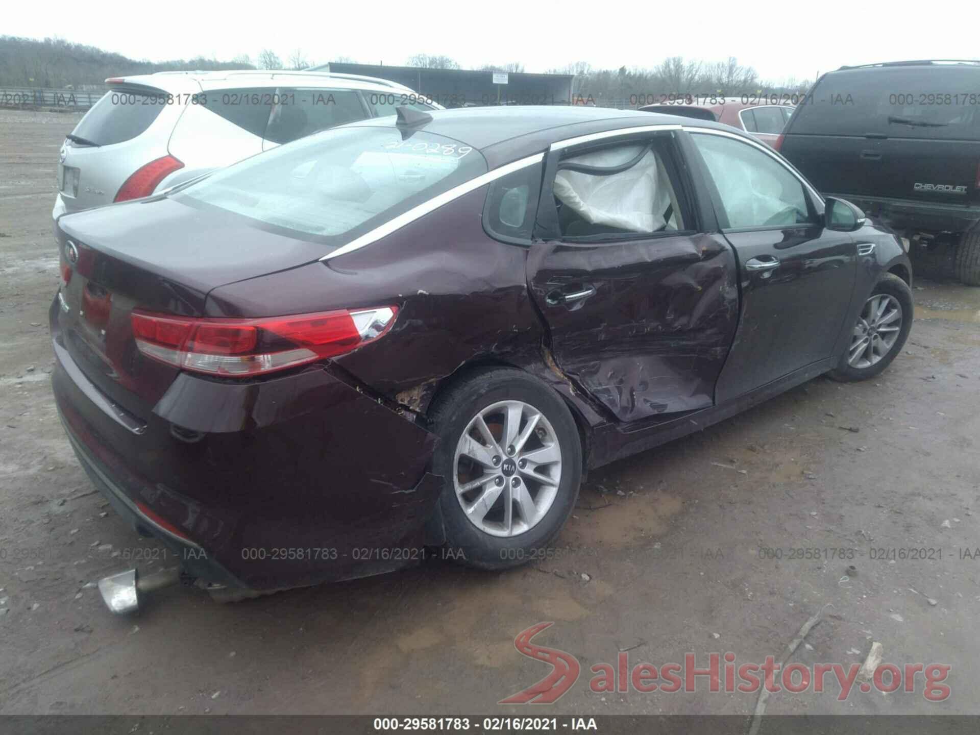 5XXGT4L36GG047898 2016 KIA OPTIMA