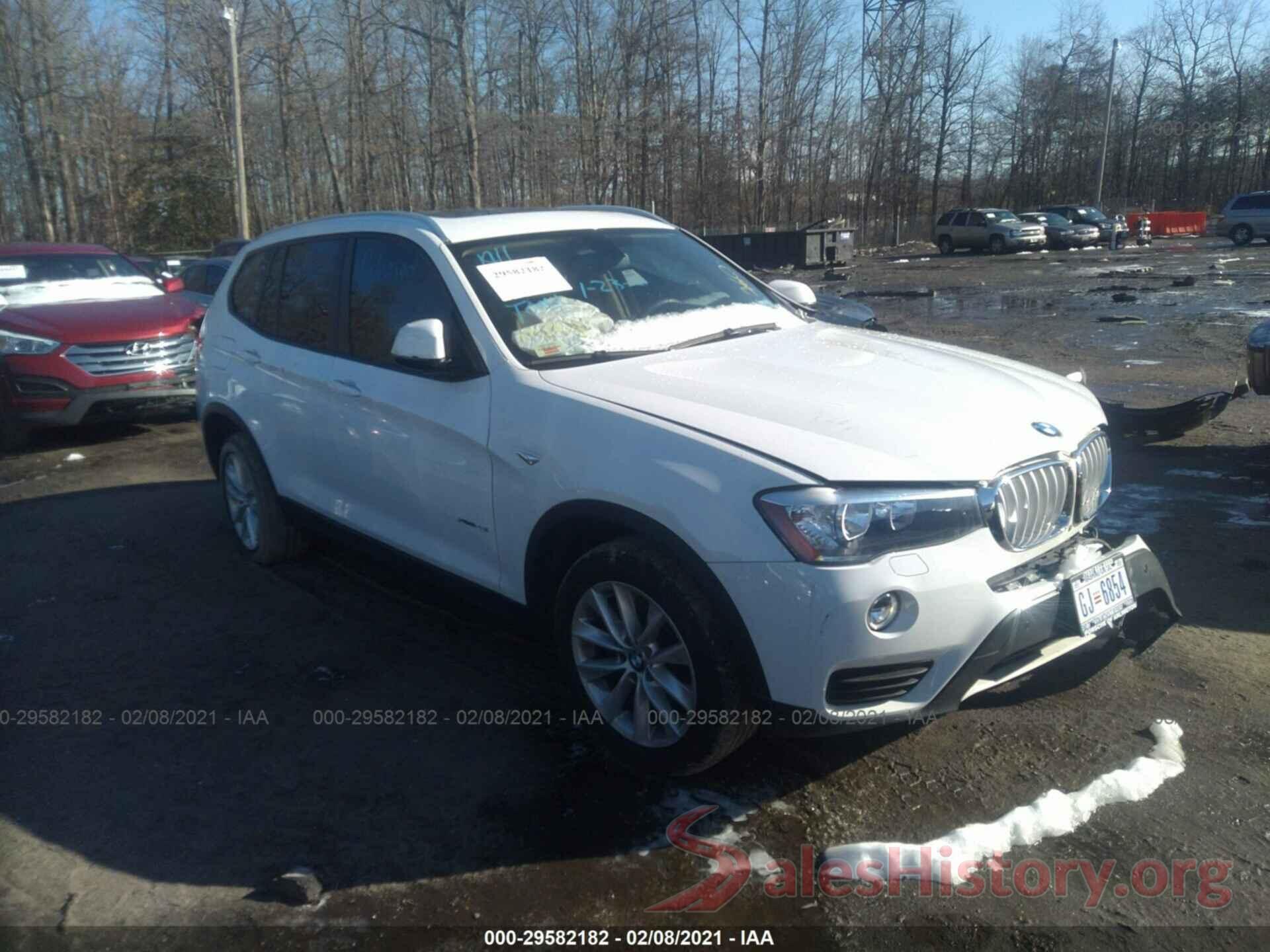 5UXWX9C54H0T01284 2017 BMW X3