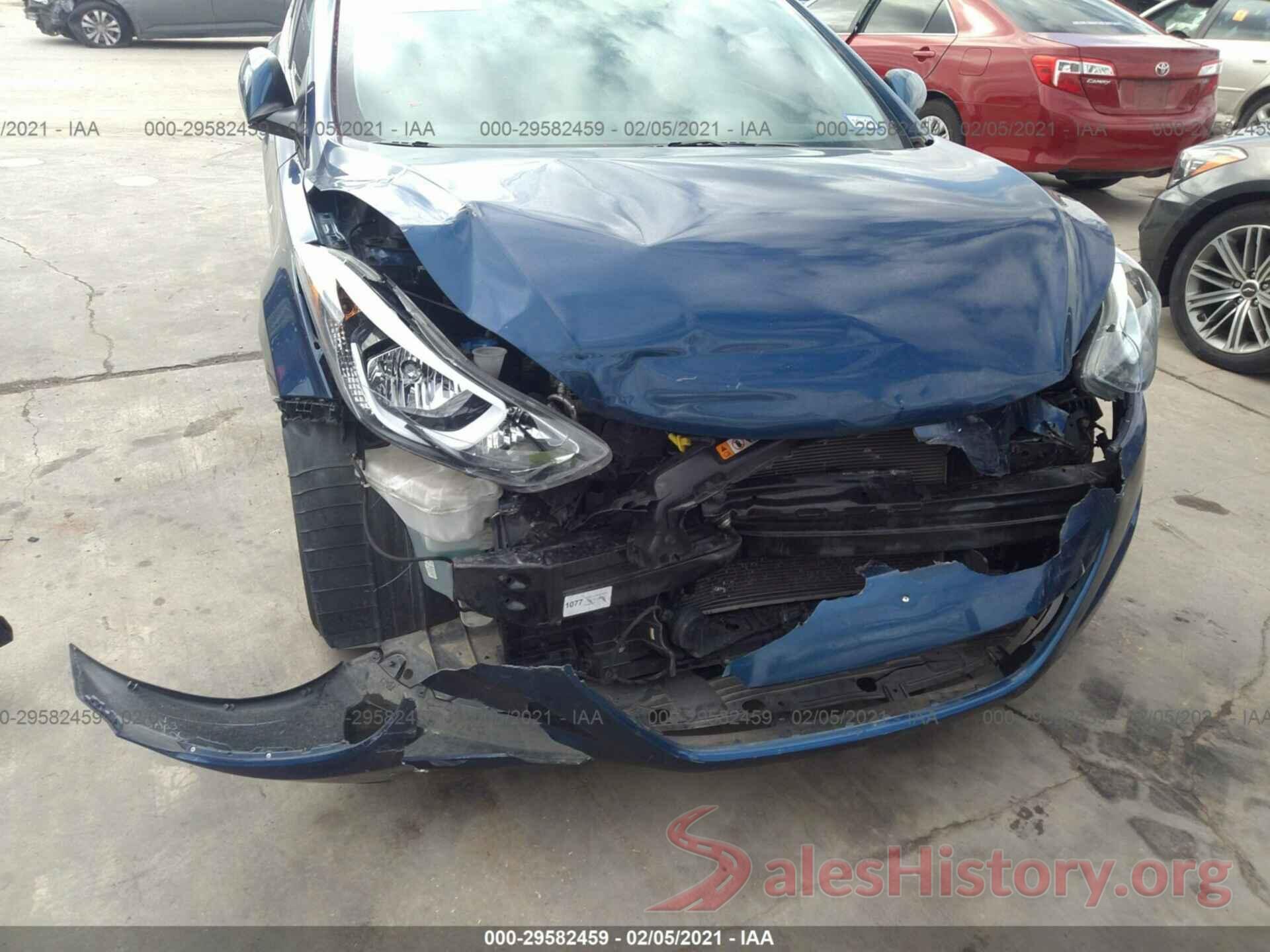 5NPDH4AE4GH792355 2016 HYUNDAI ELANTRA