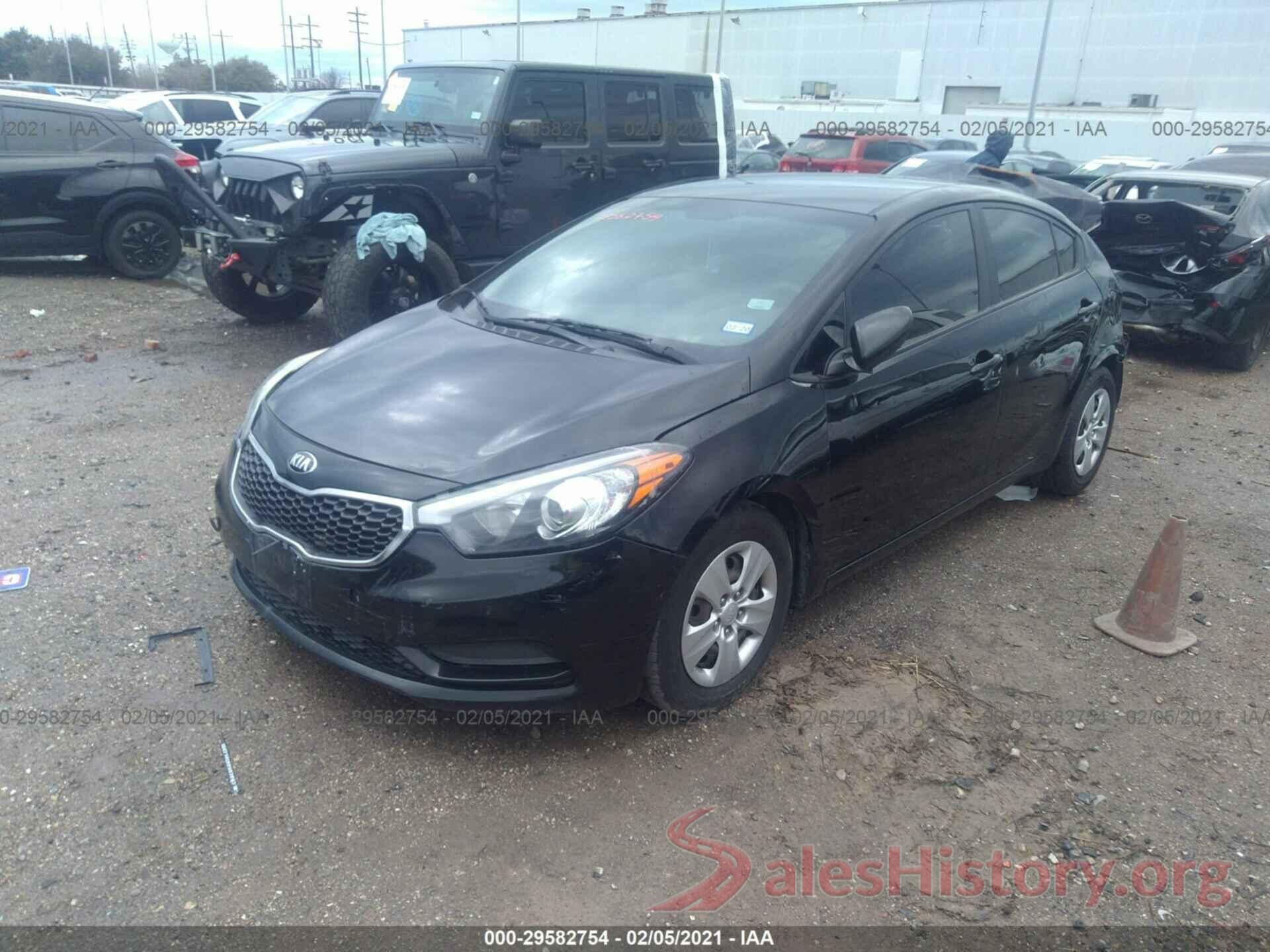 KNAFK4A62G5491809 2016 KIA FORTE