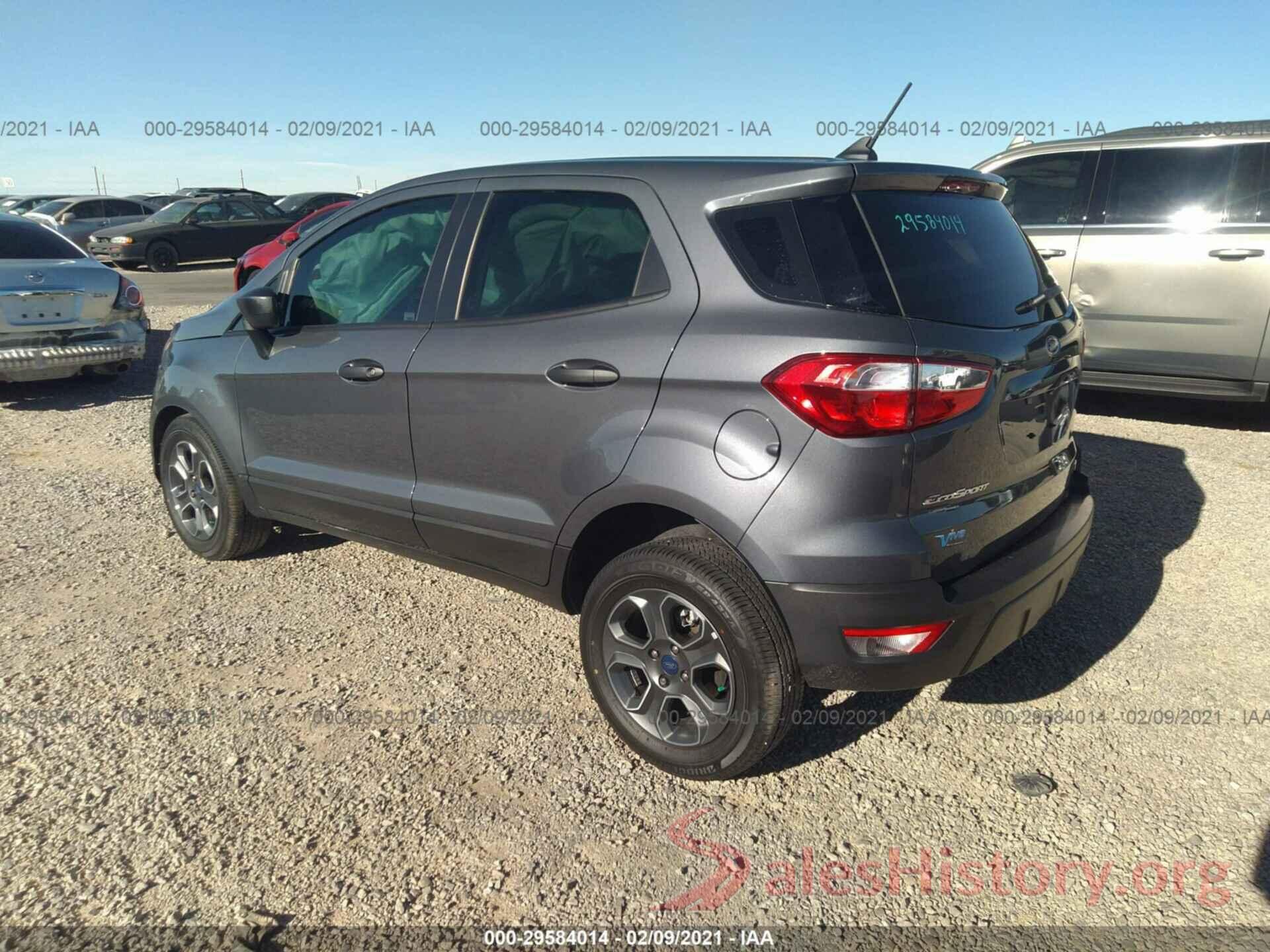 MAJ3S2FE6LC394893 2020 FORD ECOSPORT