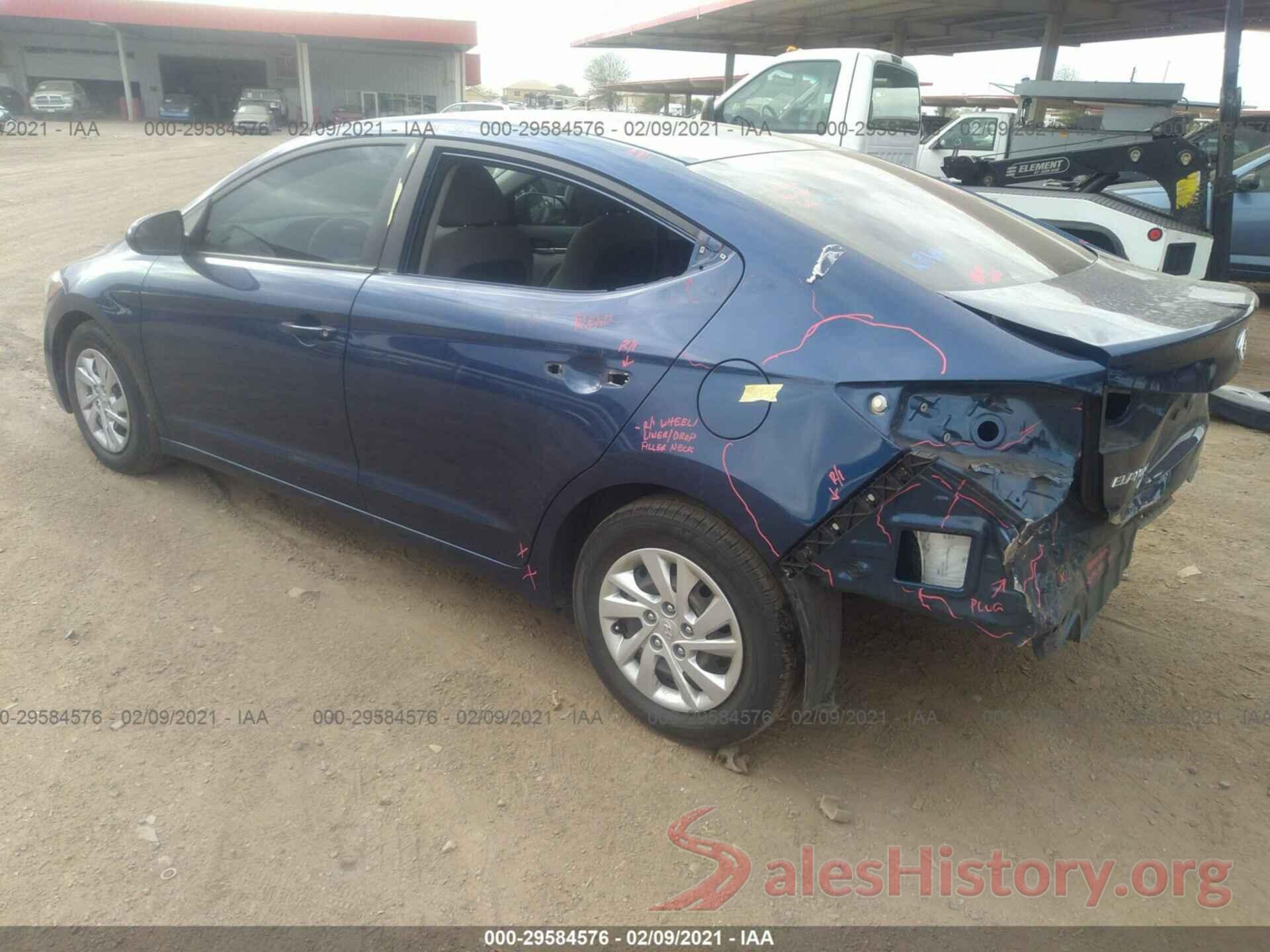 5NPD74LF7JH353036 2018 HYUNDAI ELANTRA