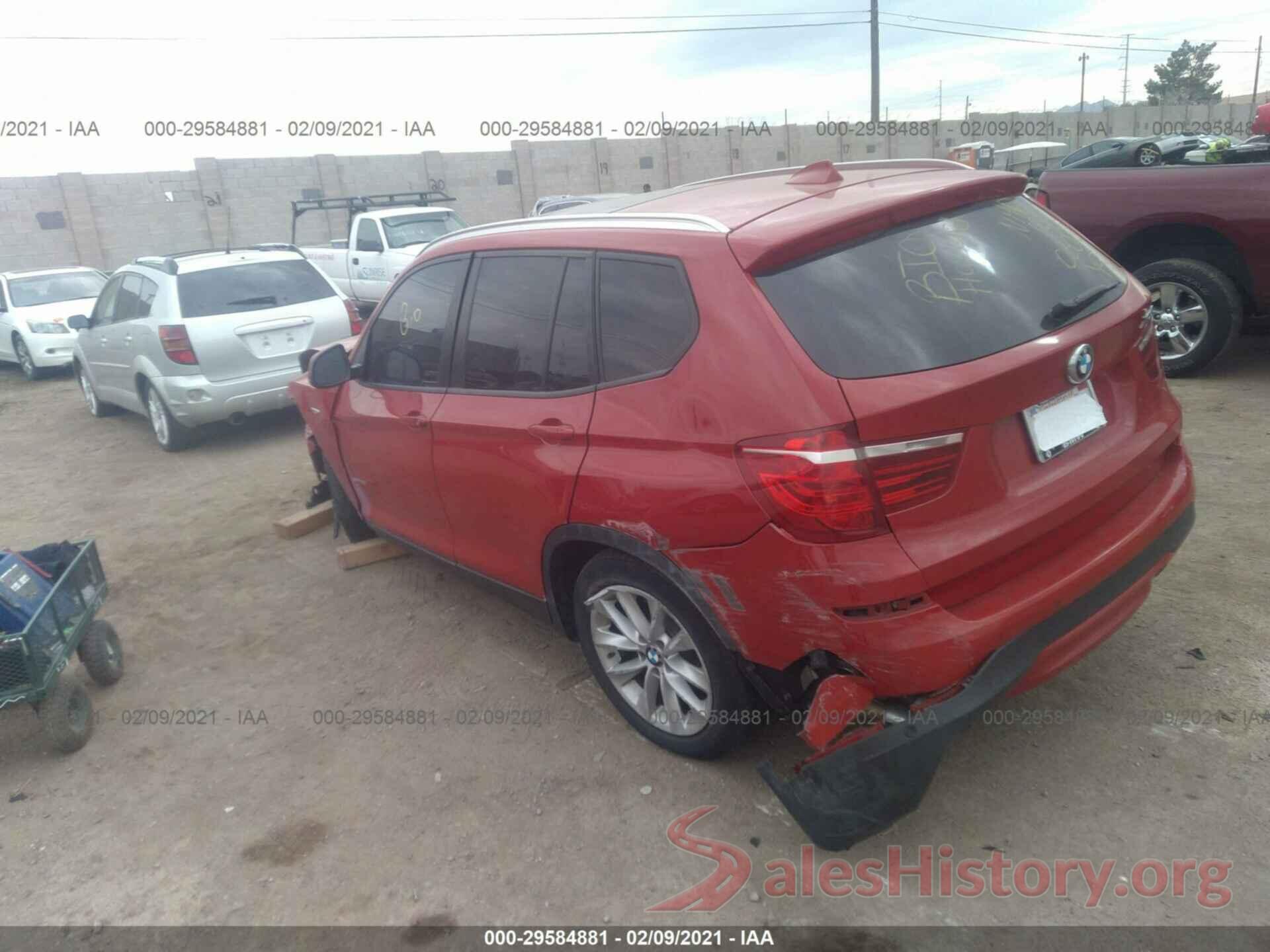 5UXWZ7C3XH0X40504 2017 BMW X3