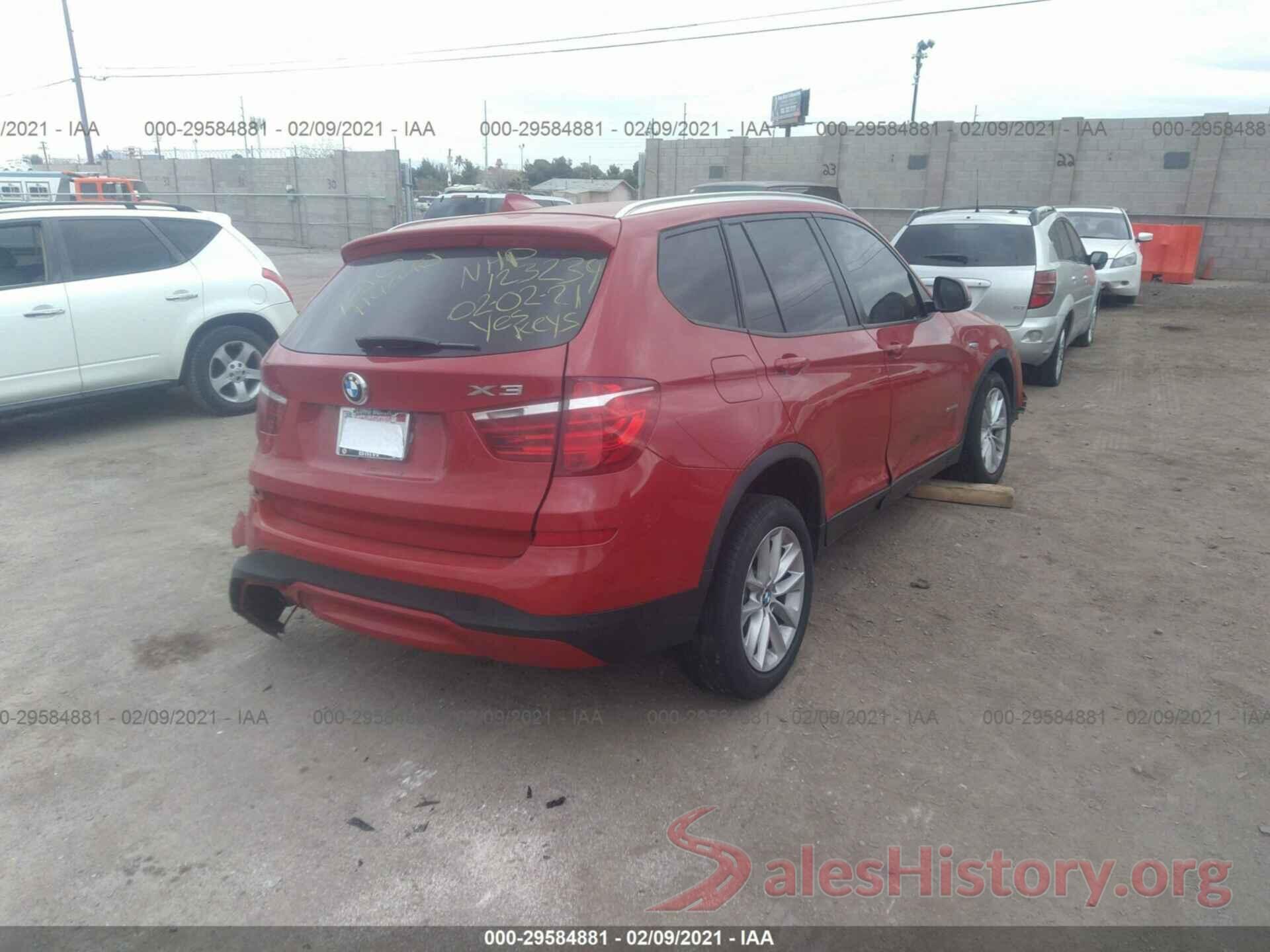 5UXWZ7C3XH0X40504 2017 BMW X3