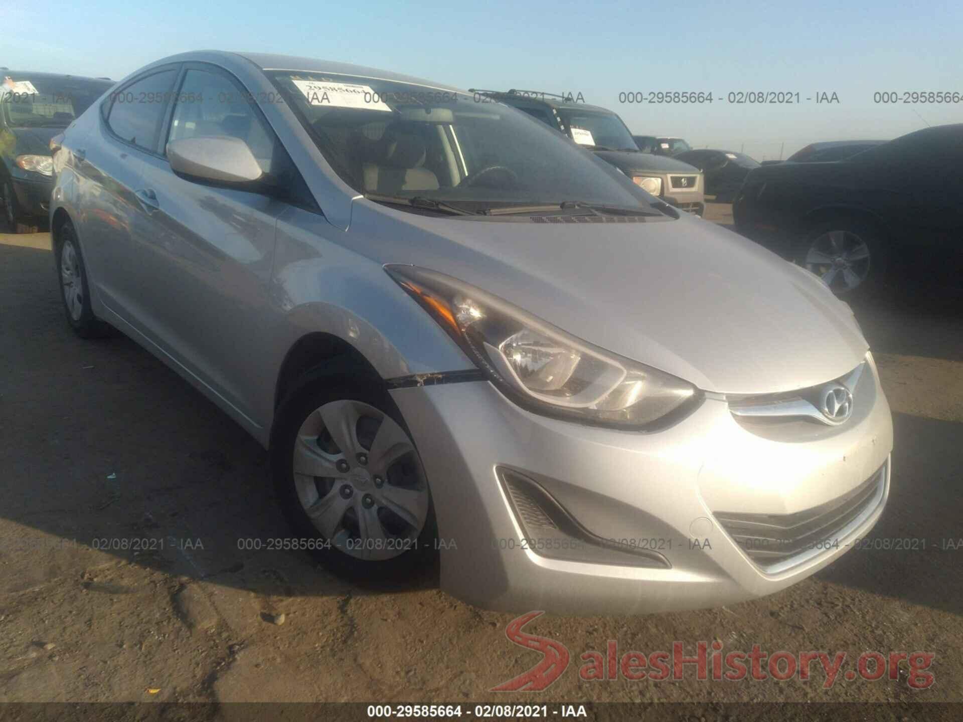 KMHDH4AE5GU583790 2016 HYUNDAI ELANTRA