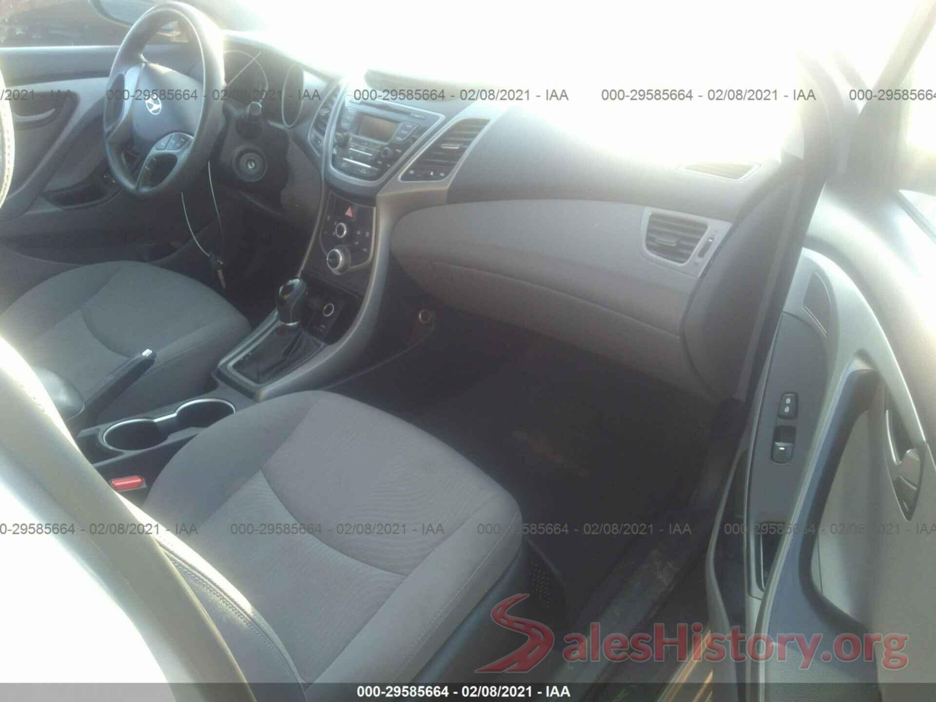 KMHDH4AE5GU583790 2016 HYUNDAI ELANTRA