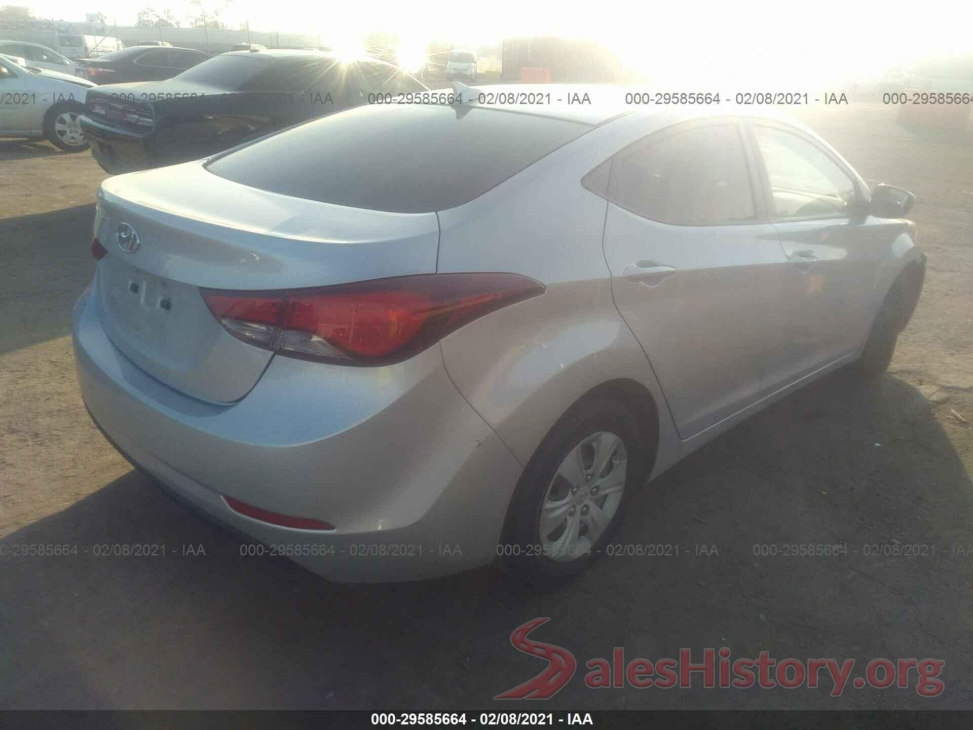 KMHDH4AE5GU583790 2016 HYUNDAI ELANTRA