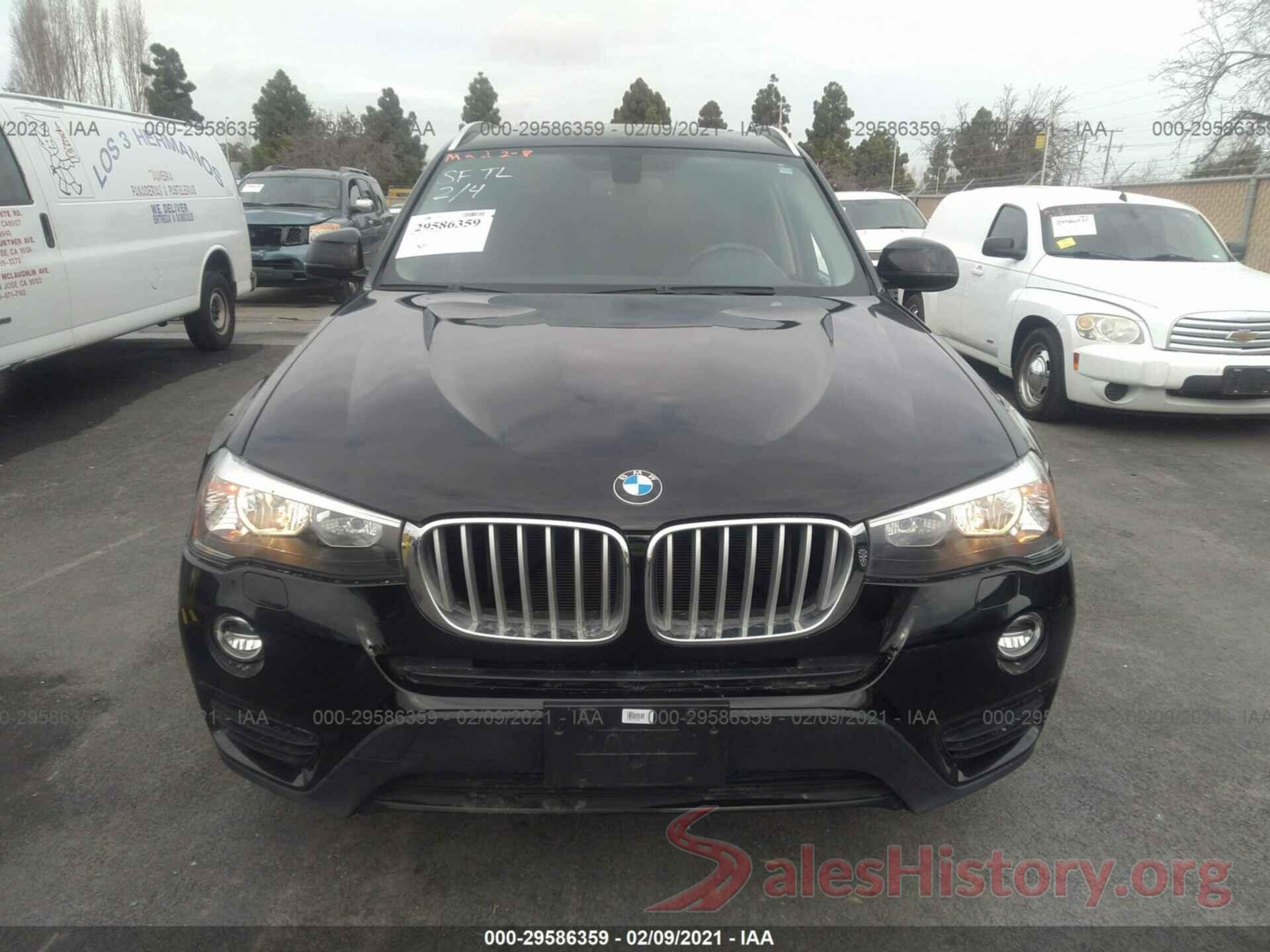 5UXWZ7C30H0X40124 2017 BMW X3