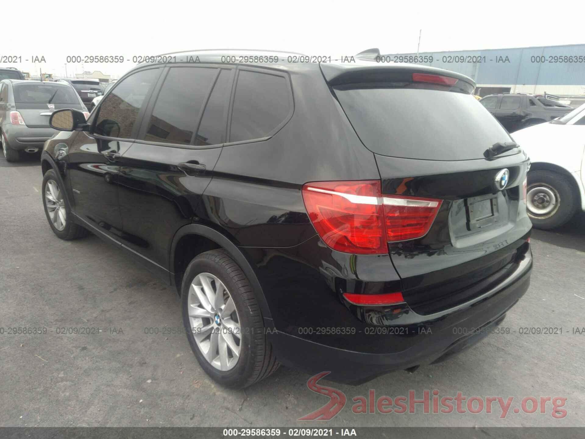 5UXWZ7C30H0X40124 2017 BMW X3