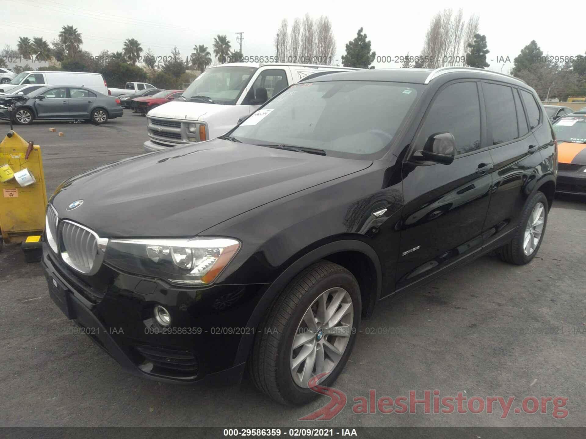 5UXWZ7C30H0X40124 2017 BMW X3