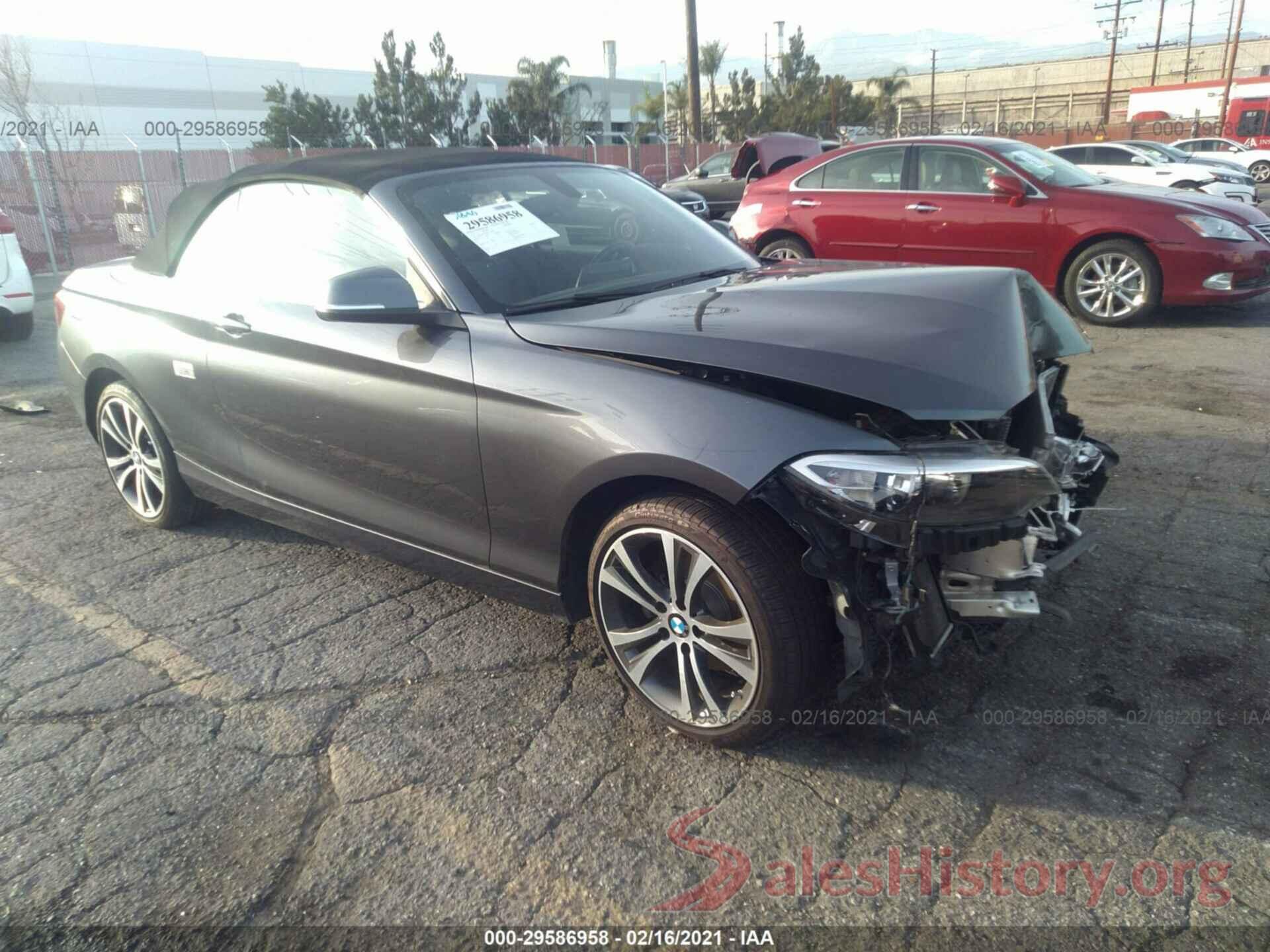 WBA1K9C5XGV322830 2016 BMW 2 SERIES