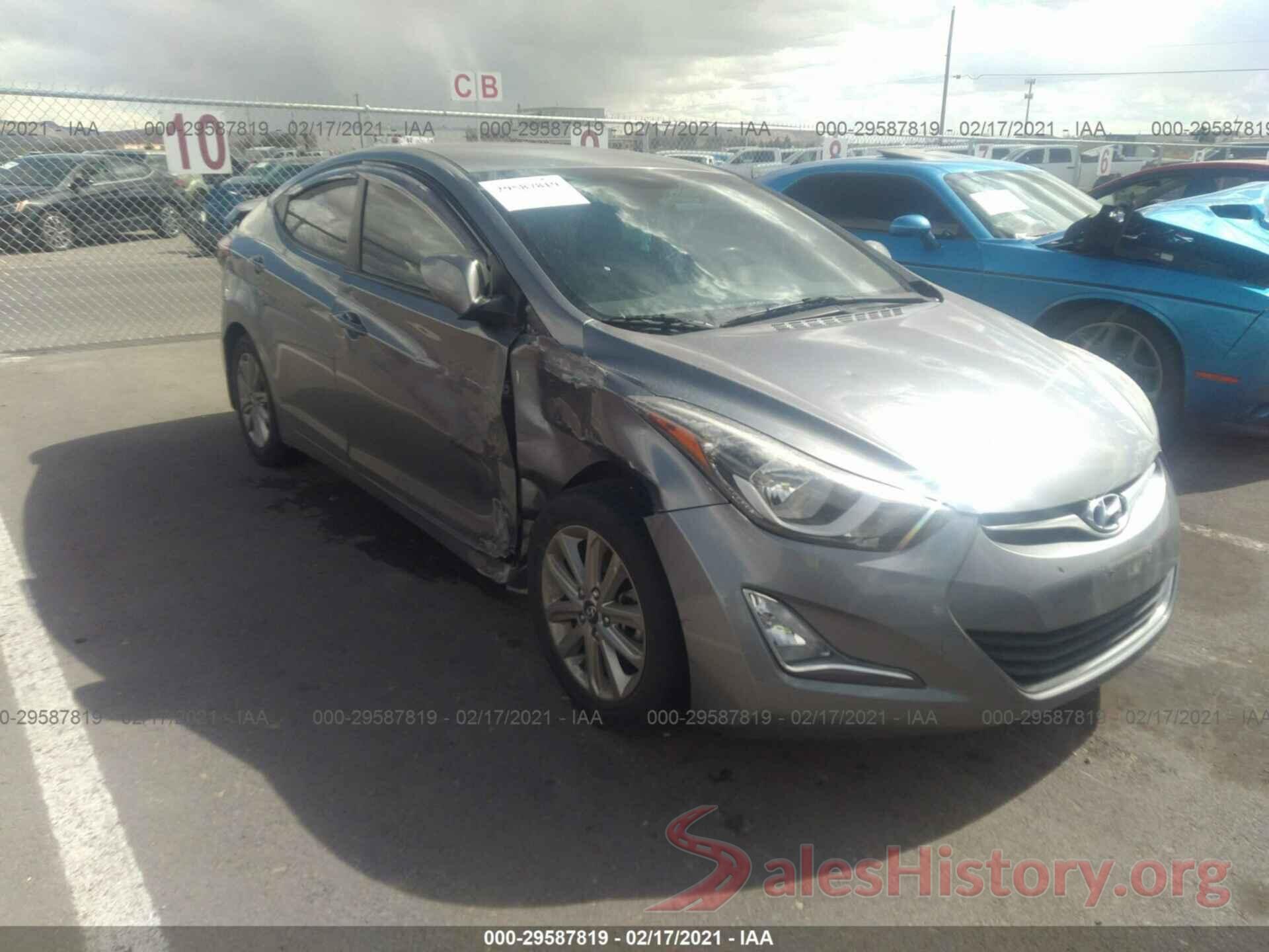 KMHDH4AE4GU568732 2016 HYUNDAI ELANTRA