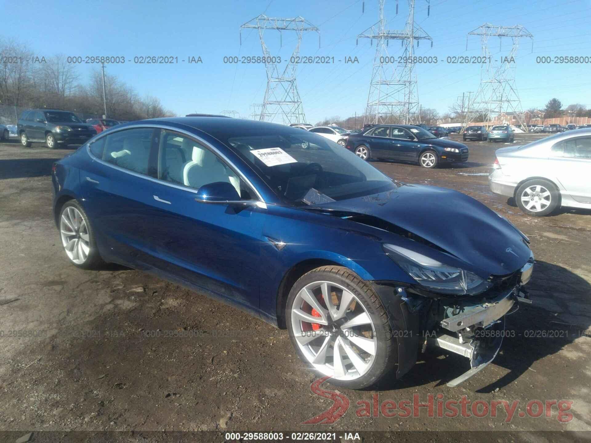 5YJ3E1EB0KF231676 2019 TESLA MODEL 3