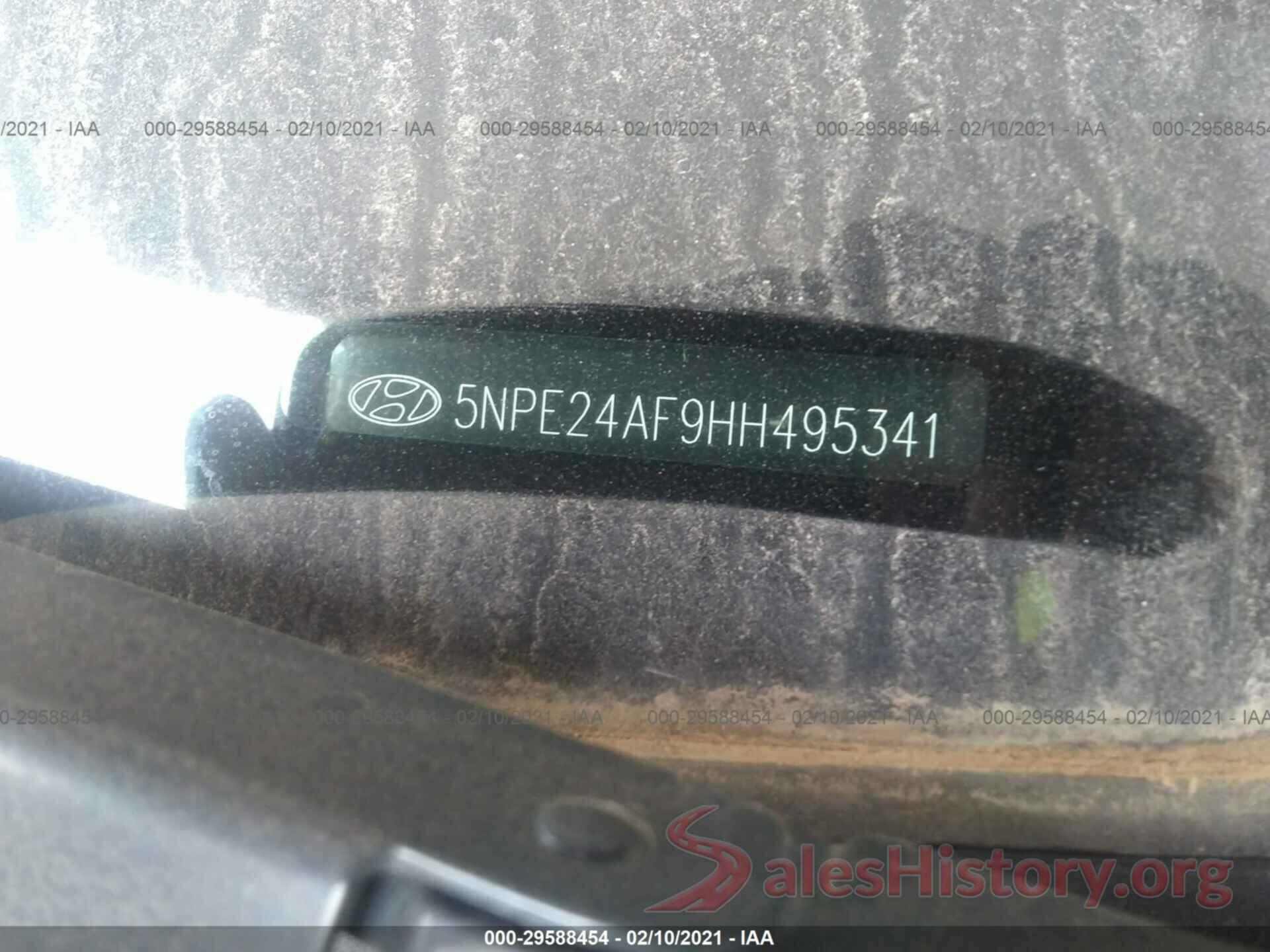 5NPE24AF9HH495341 2017 HYUNDAI SONATA