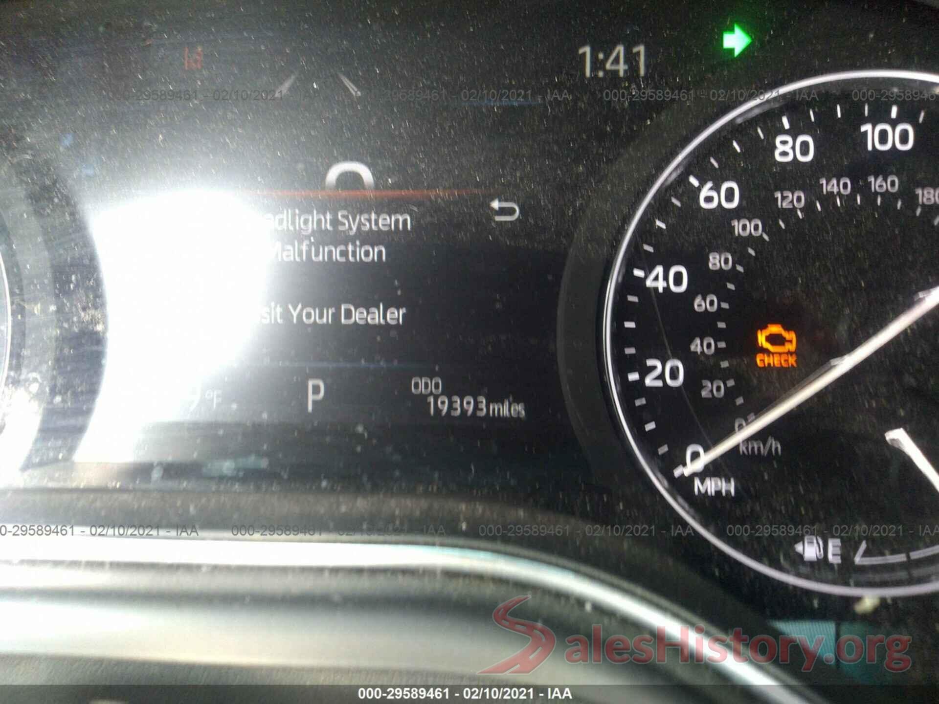 4T1E21FB7LU017238 2020 TOYOTA AVALON