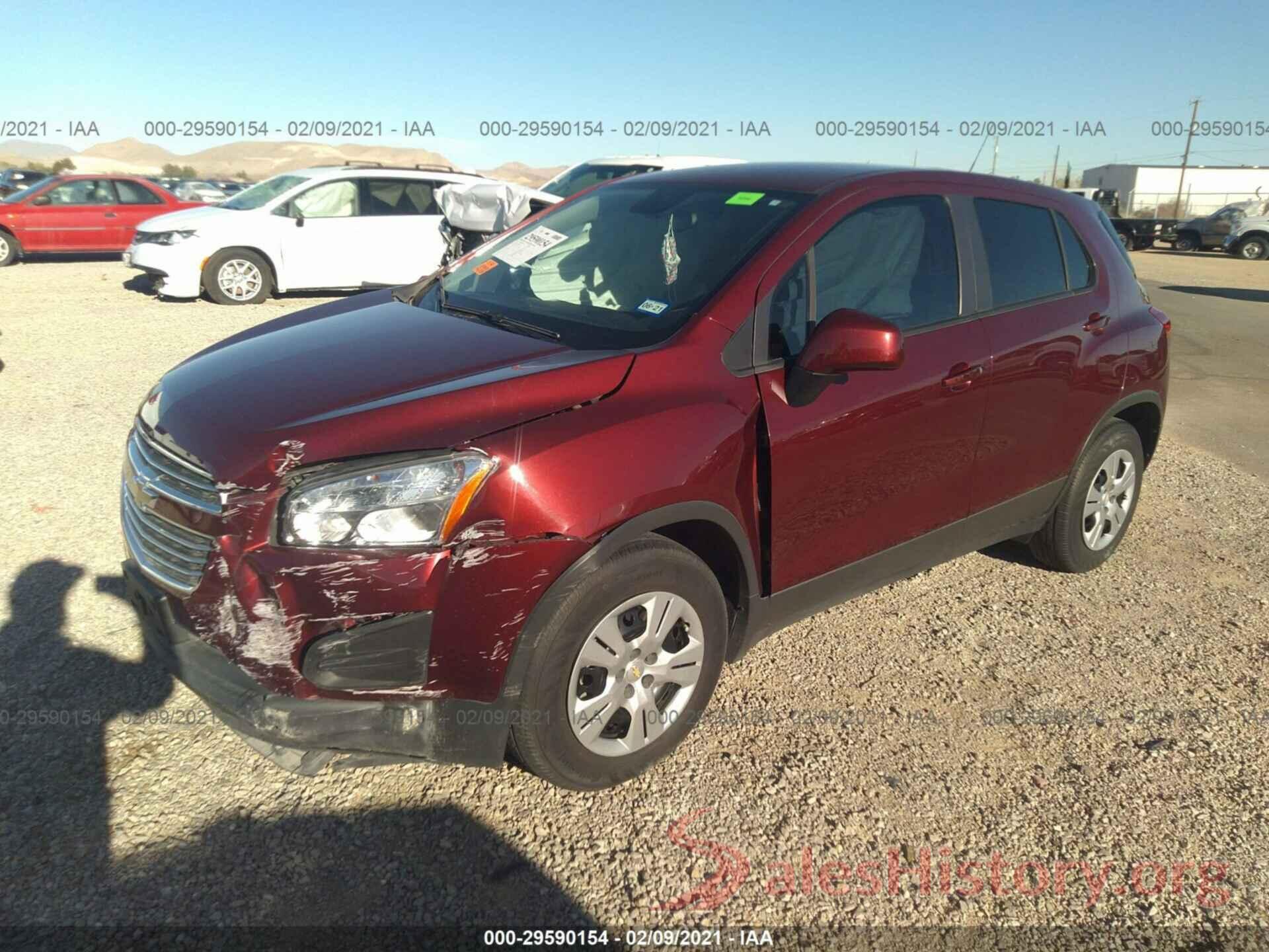 3GNCJKSB3GL214084 2016 CHEVROLET TRAX