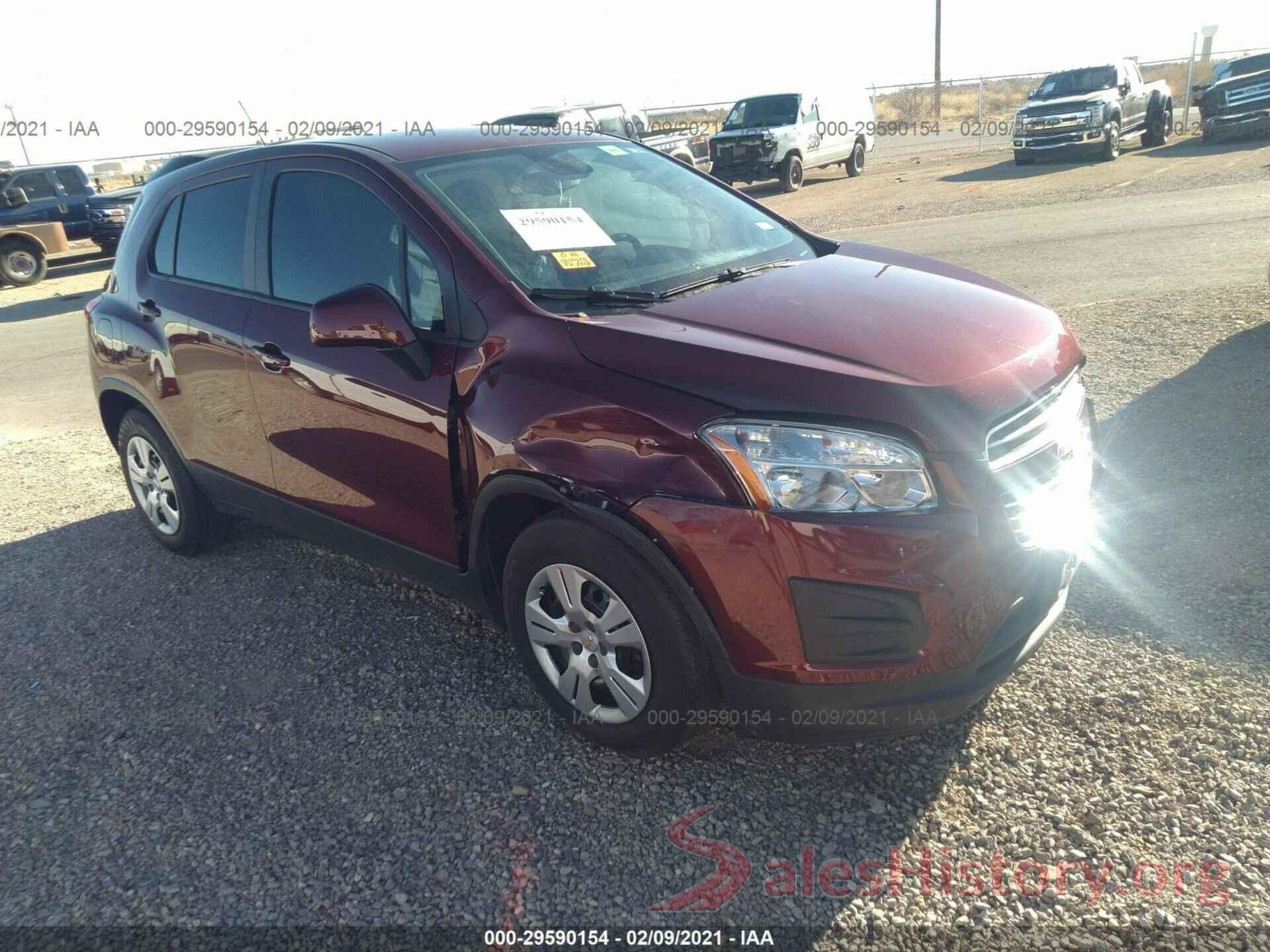 3GNCJKSB3GL214084 2016 CHEVROLET TRAX