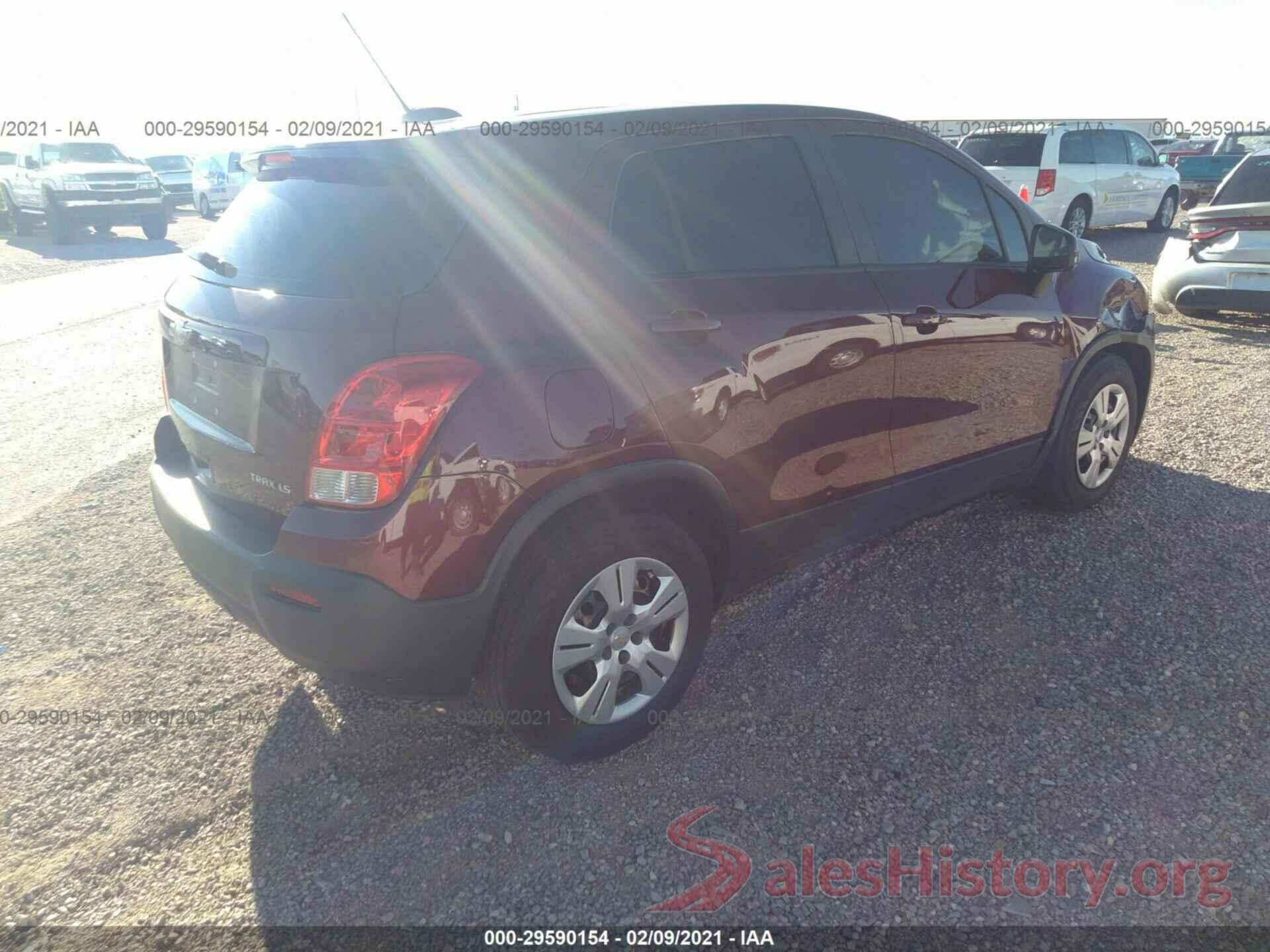 3GNCJKSB3GL214084 2016 CHEVROLET TRAX