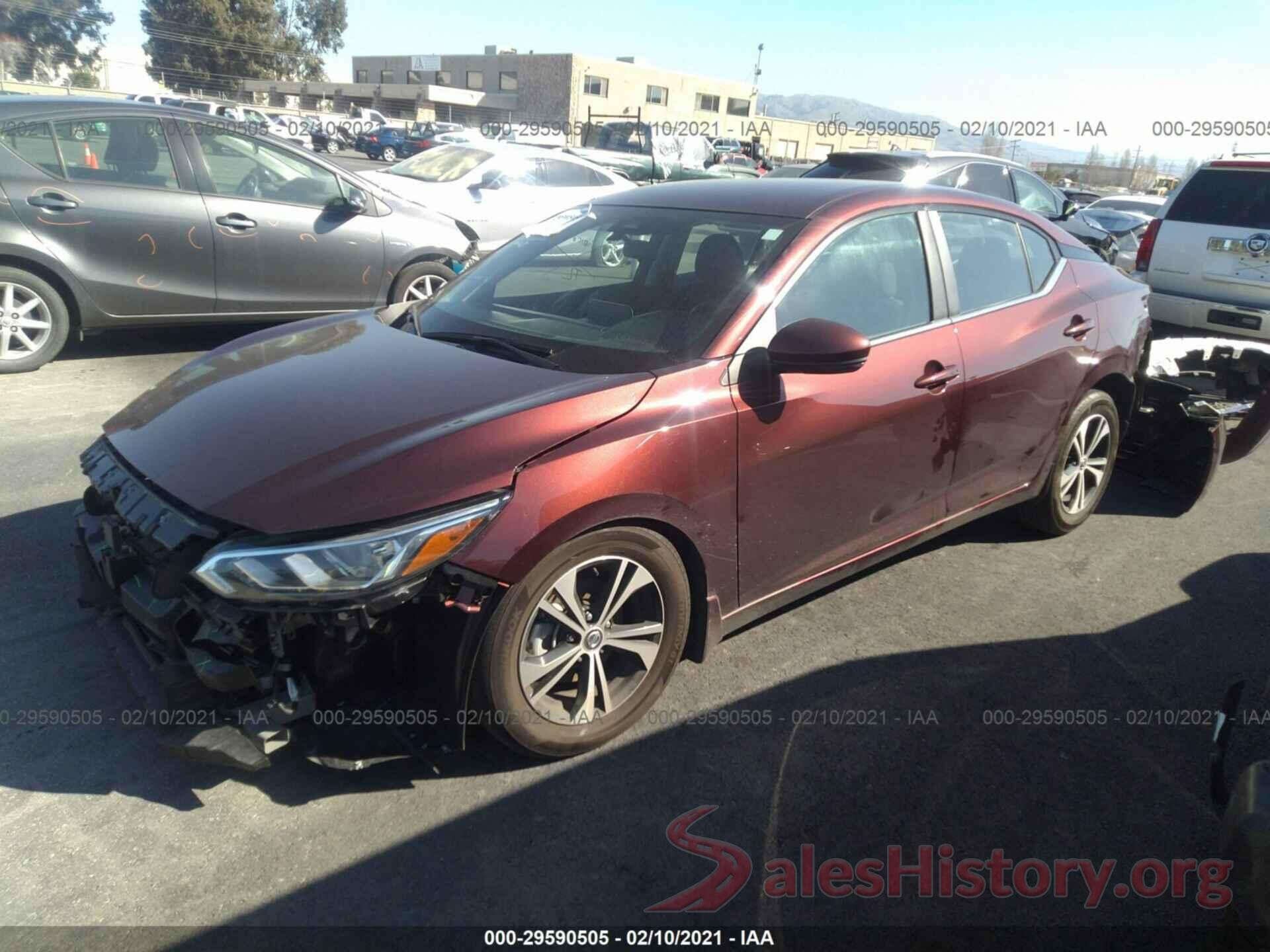 3N1AB8CV6LY221507 2020 NISSAN SENTRA