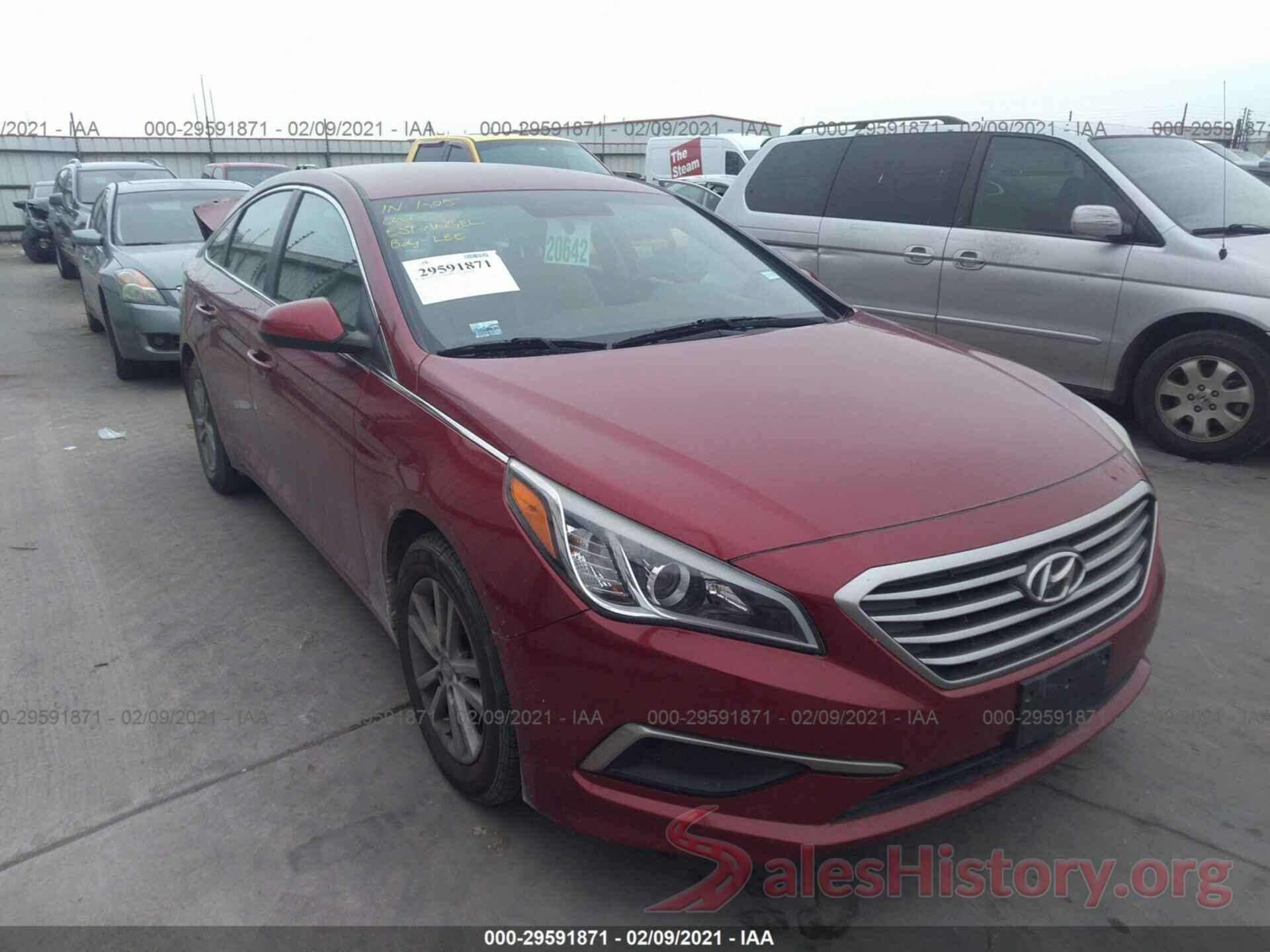 5NPE24AFXGH272269 2016 HYUNDAI SONATA