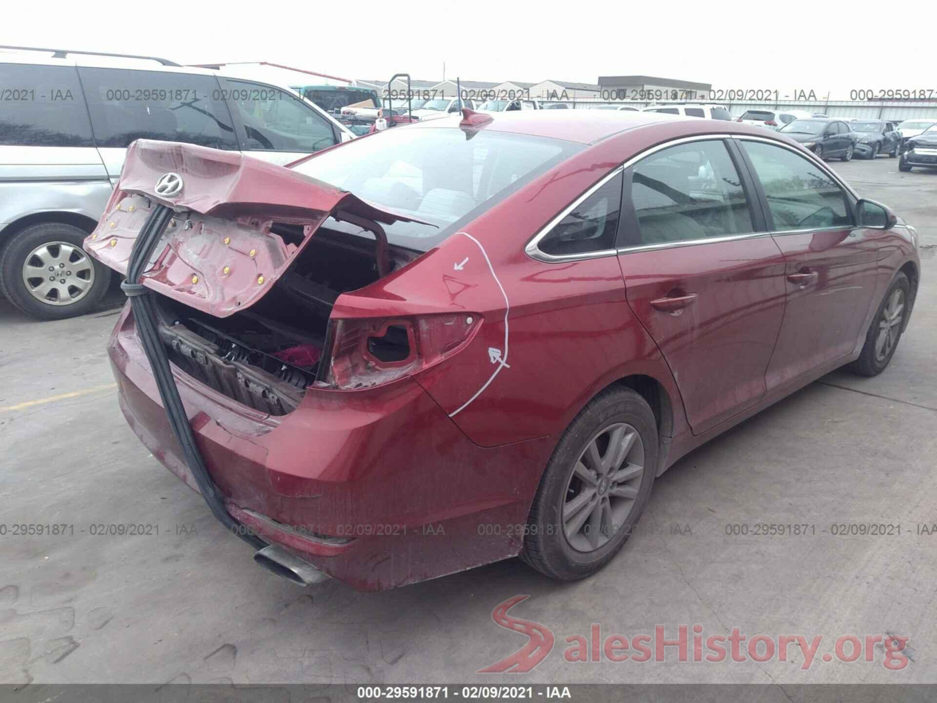 5NPE24AFXGH272269 2016 HYUNDAI SONATA